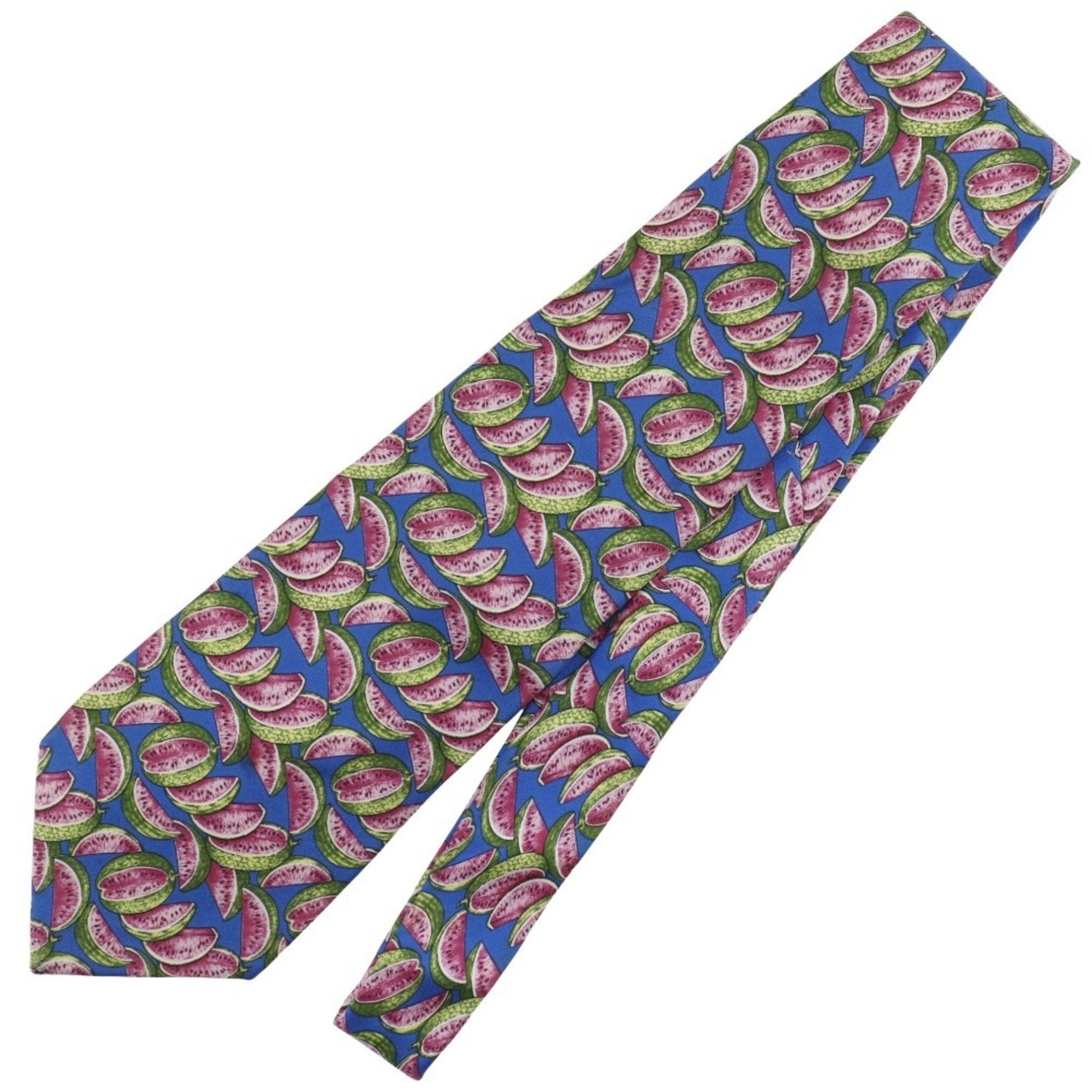 GUCCI Watermelon Silk Tie Blue Men's