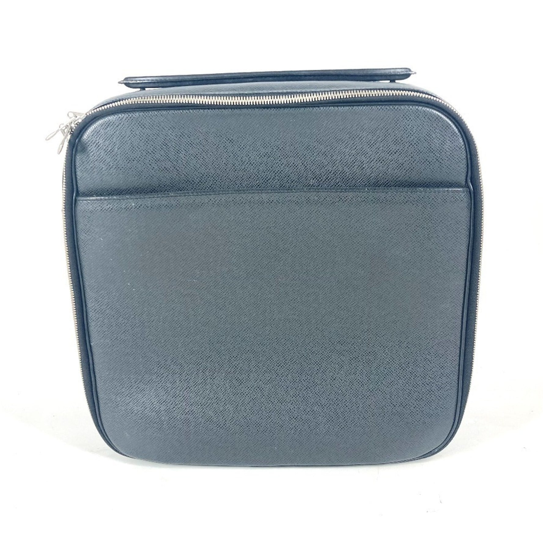 Louis Vuitton Taiga Tura Bag Shoulder Document Briefcase Handbag Business Leather Men's Ardoise Black