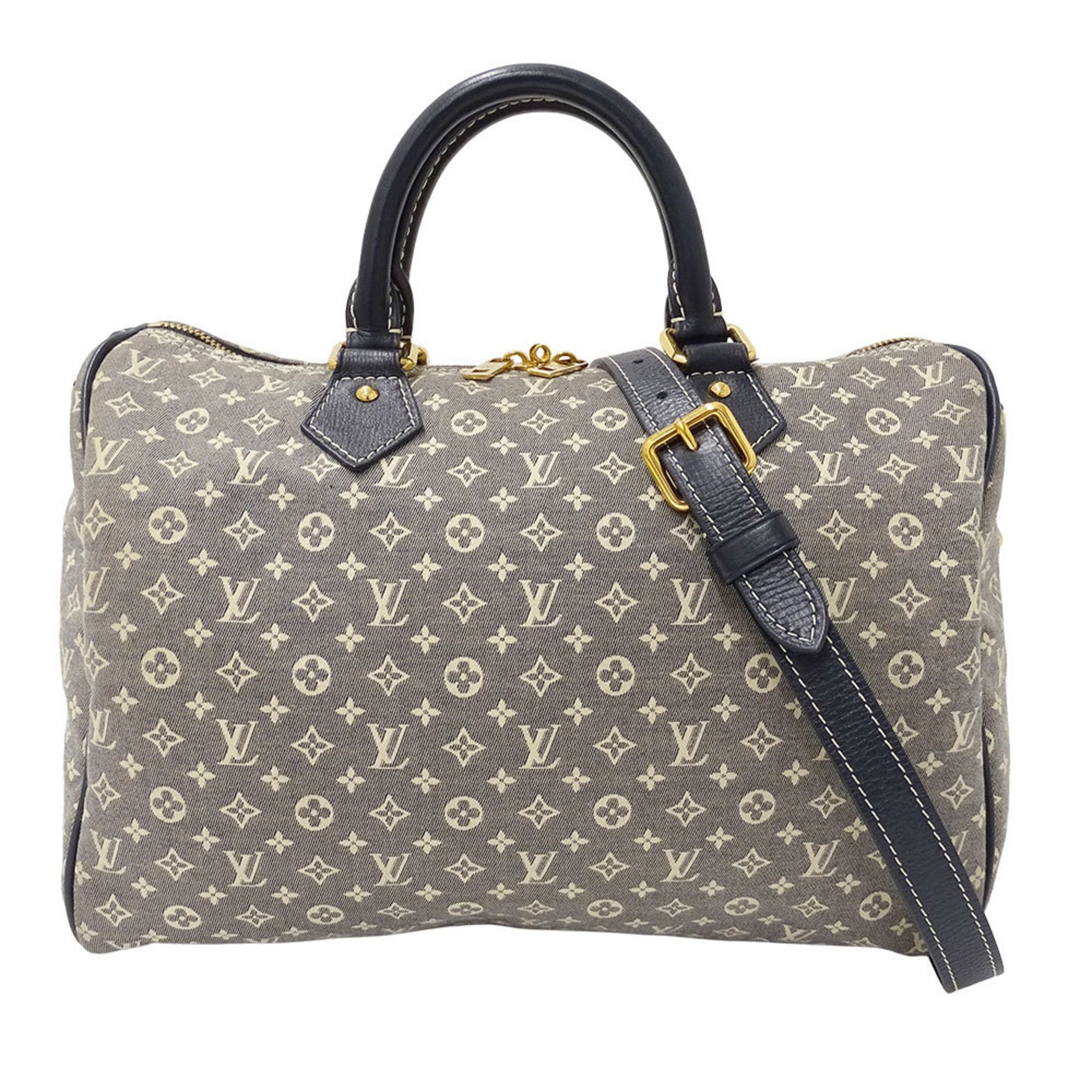 Louis Vuitton Monogram Idylle Speedy Bandouliere 30 Boston Bag, Gray, Mini Bag with Logo