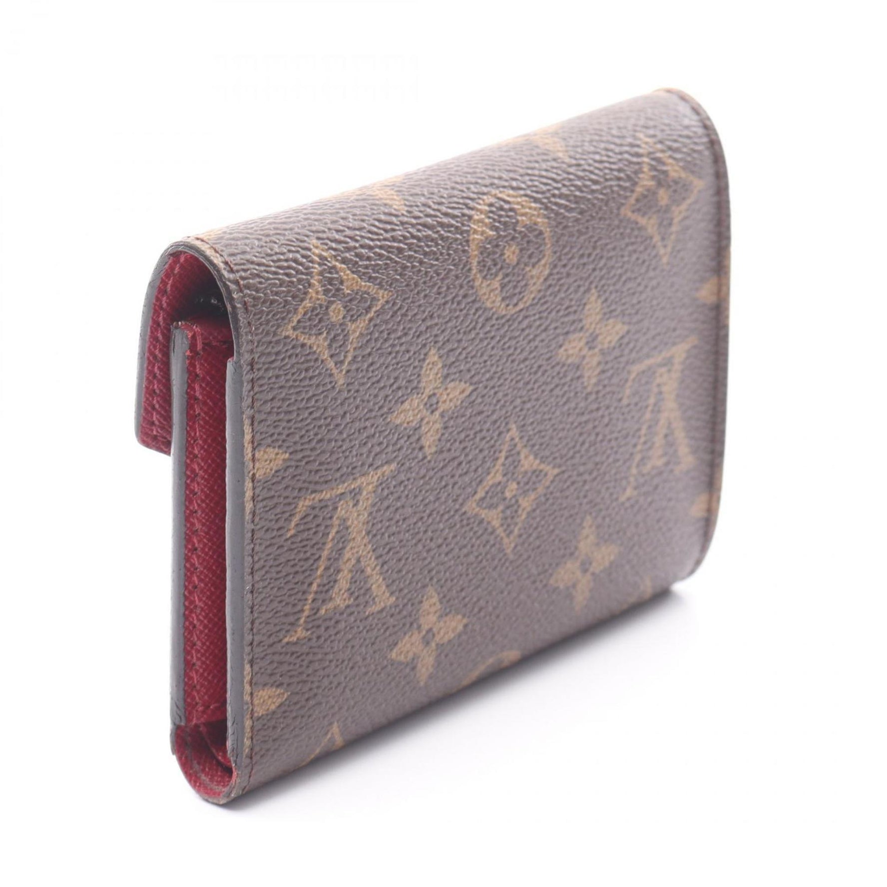 Louis Vuitton Victorine Portefeuille Tri-fold Wallet, Leather, Monogram, Brown and Pink