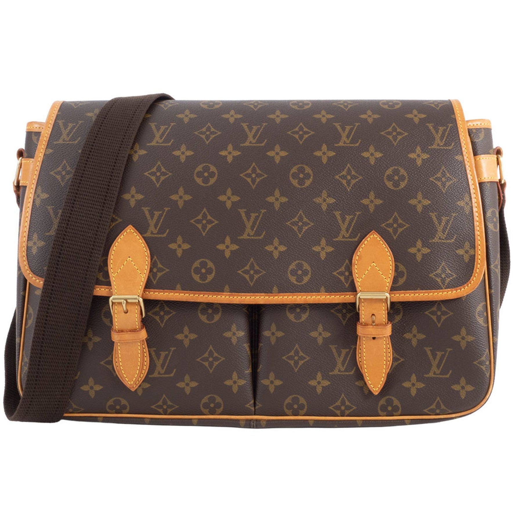 Louis Vuitton Gibessier GM Shoulder Bag Monogram Canvas Men's Unisex