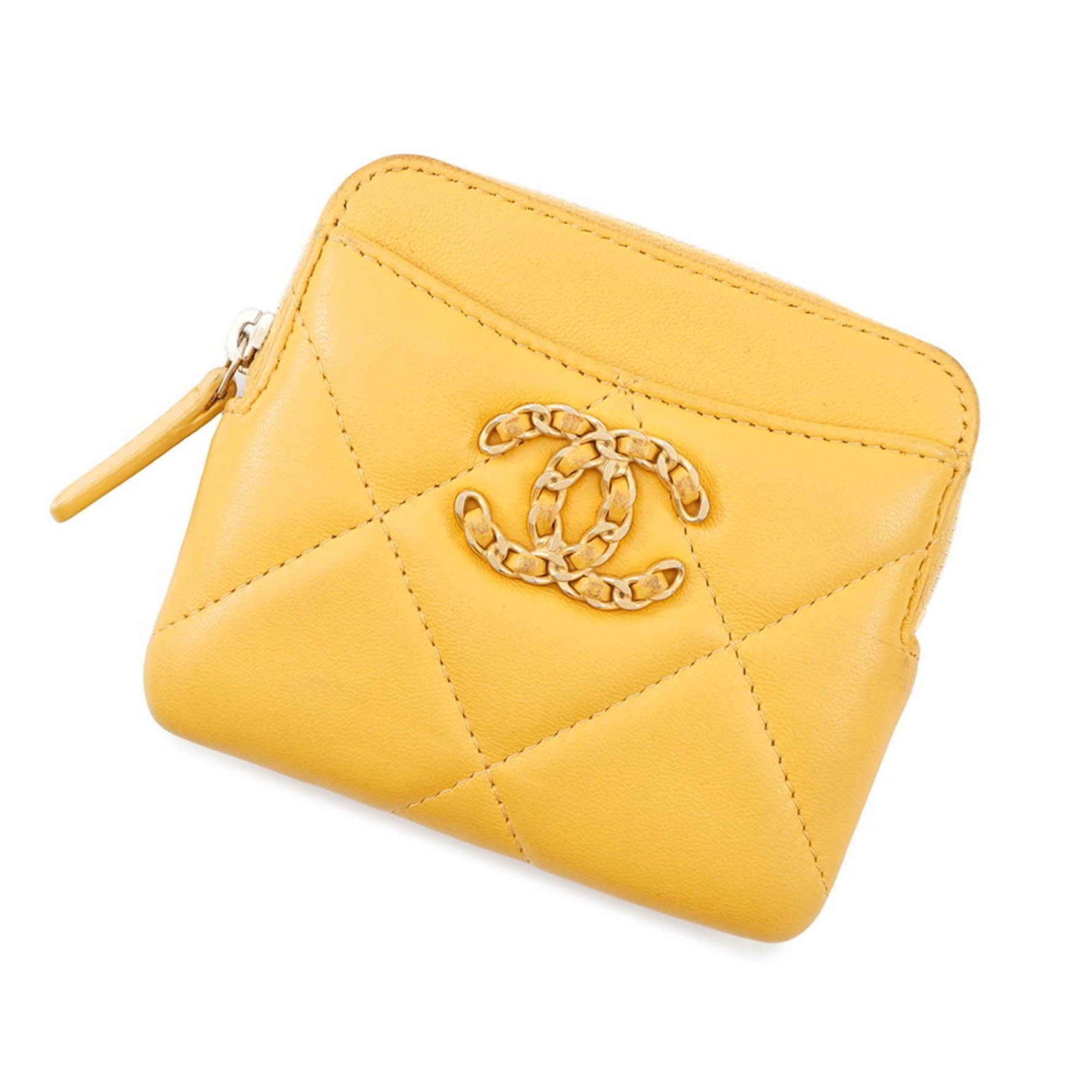 Chanel Wallet/Coin Case Coco Mark 19 Zip Coin Purse Lambskin AP2086 CHANEL Wallet