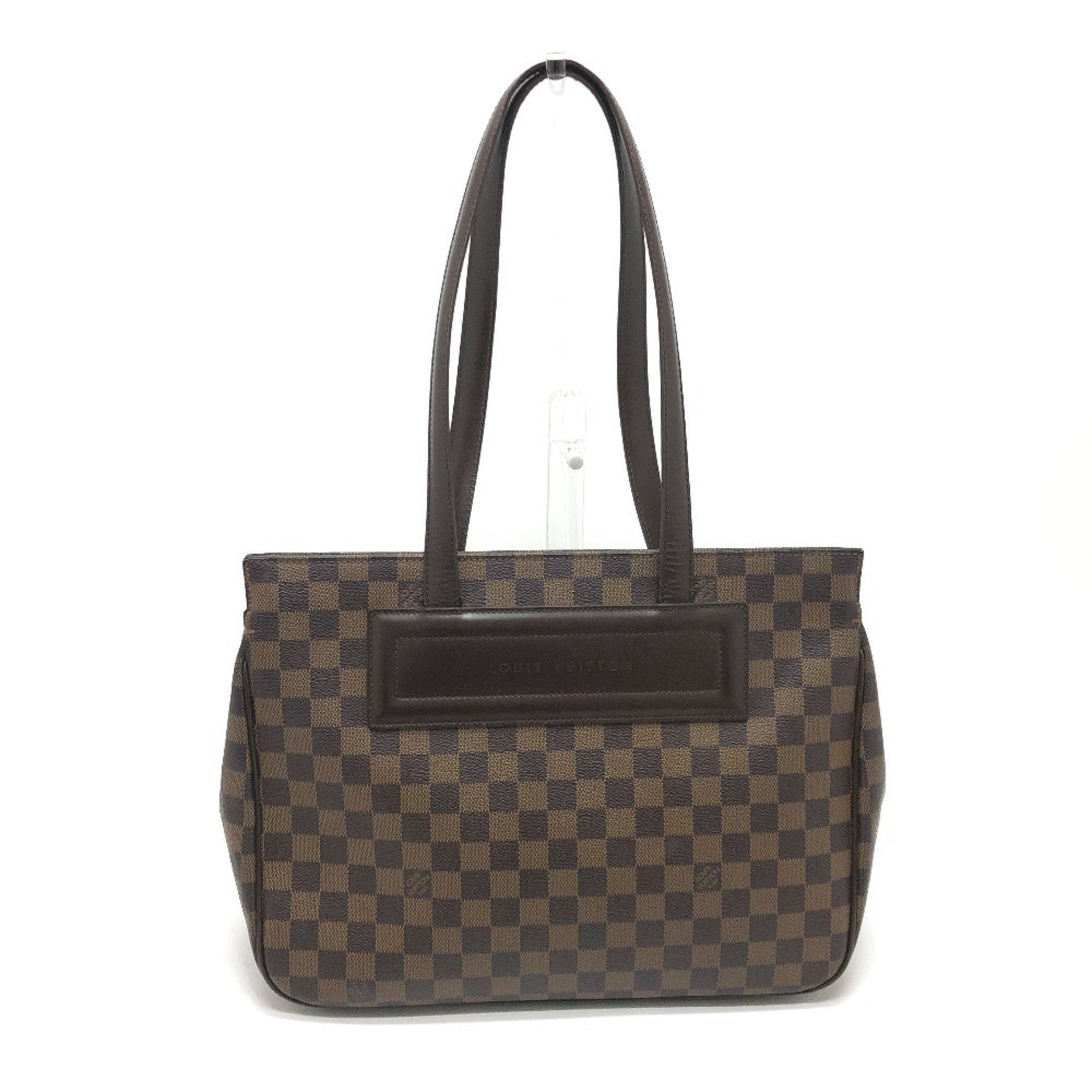 LOUIS VUITTON N51123 Damier Parioli PM Shoulder Bag/Tote Bag in Canvas, Brown, Women's