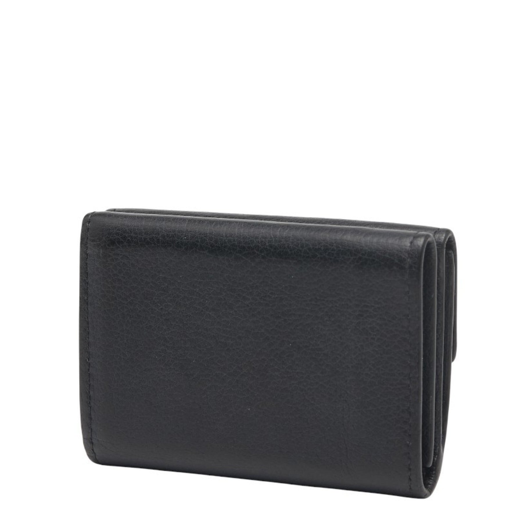 Louis Vuitton Portefeuille Rock Mini Tri-fold Compact Wallet Noir Black Leather LOUIS VUITTON