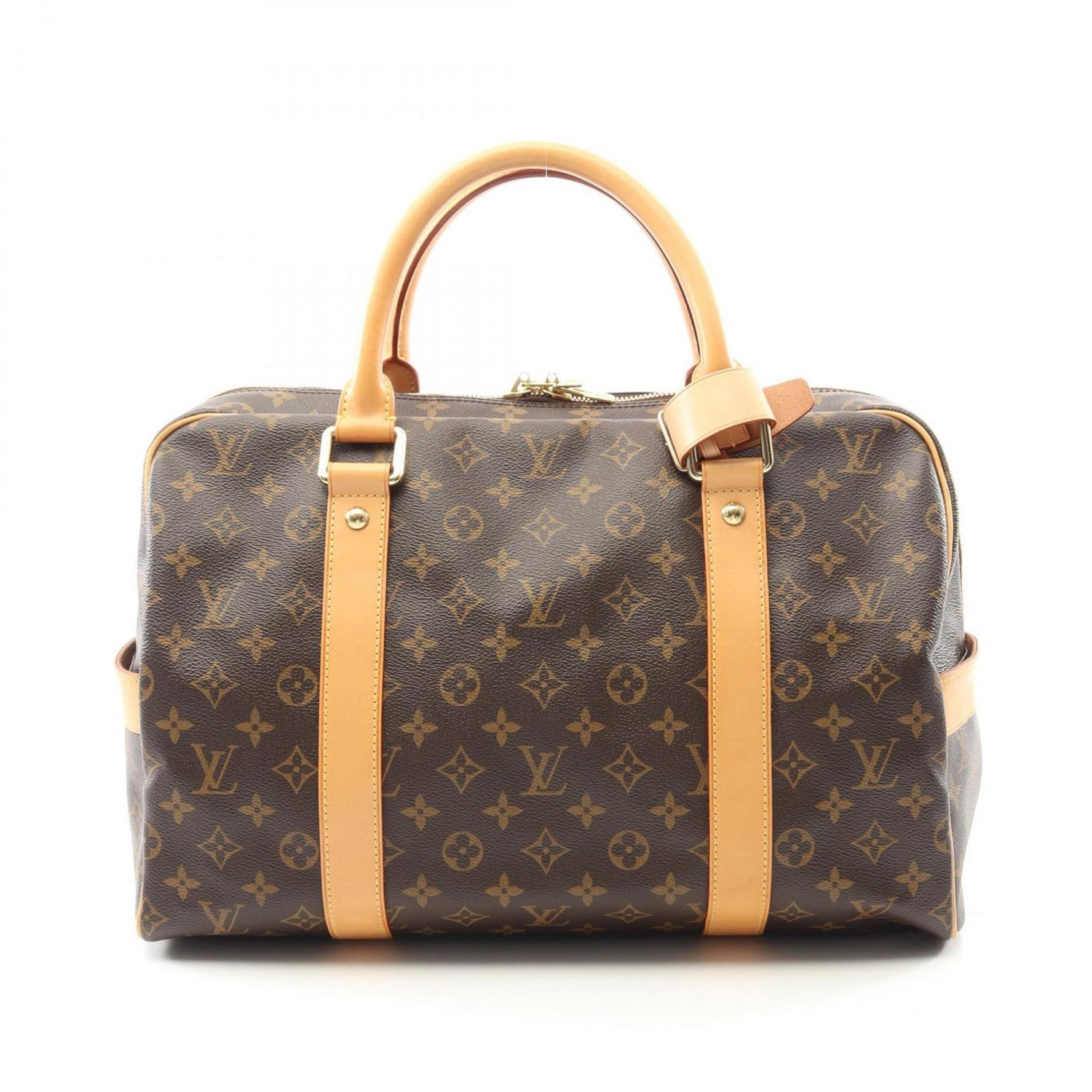 Louis Vuitton Carryall Boston Bag, Coated Canvas and Leather, Monogram, Brown, Men's