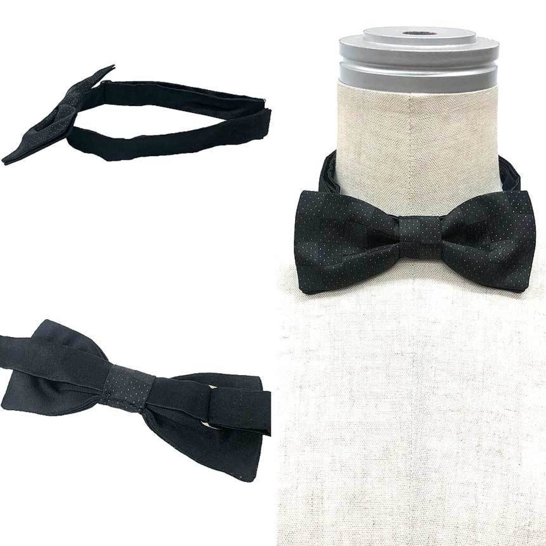 LOUIS VUITTON Bow Tie Damier Dot Silk