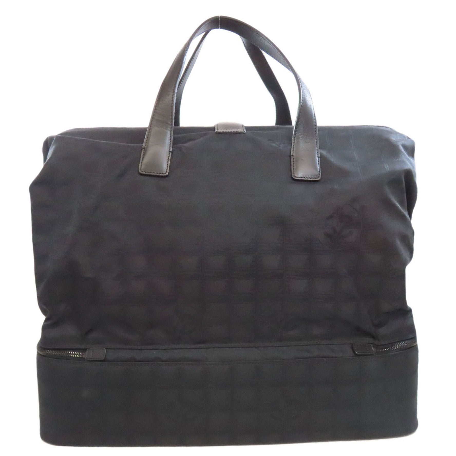 Chanel New Travel Line Boston Bag Nylon Jacquard Women's CHANEL