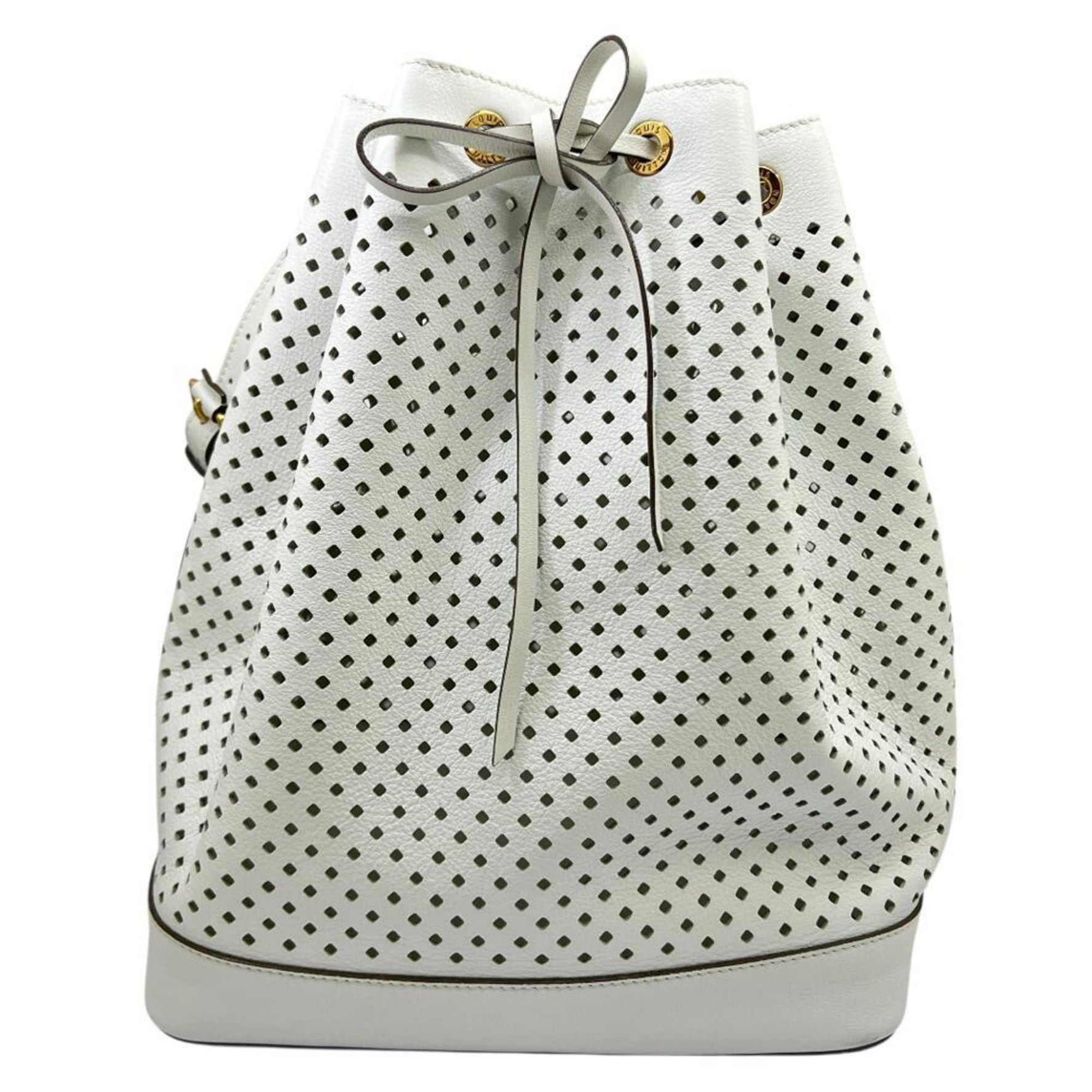 Louis Vuitton Perfor Flore Noe Punching Shoulder Bag Handbag Leather Men's