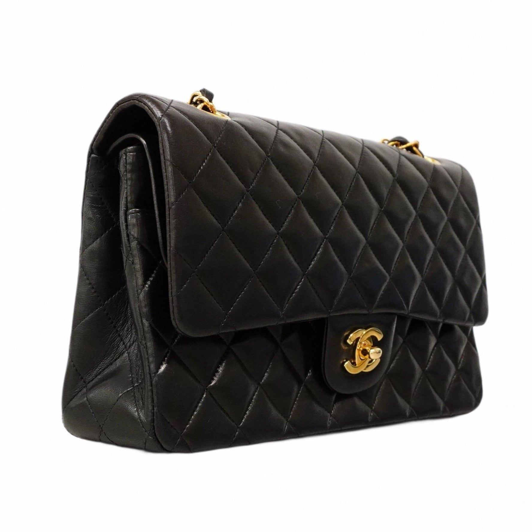 Chanel Matelasse Shoulder Bag with Double Flap and Chain, Lambskin