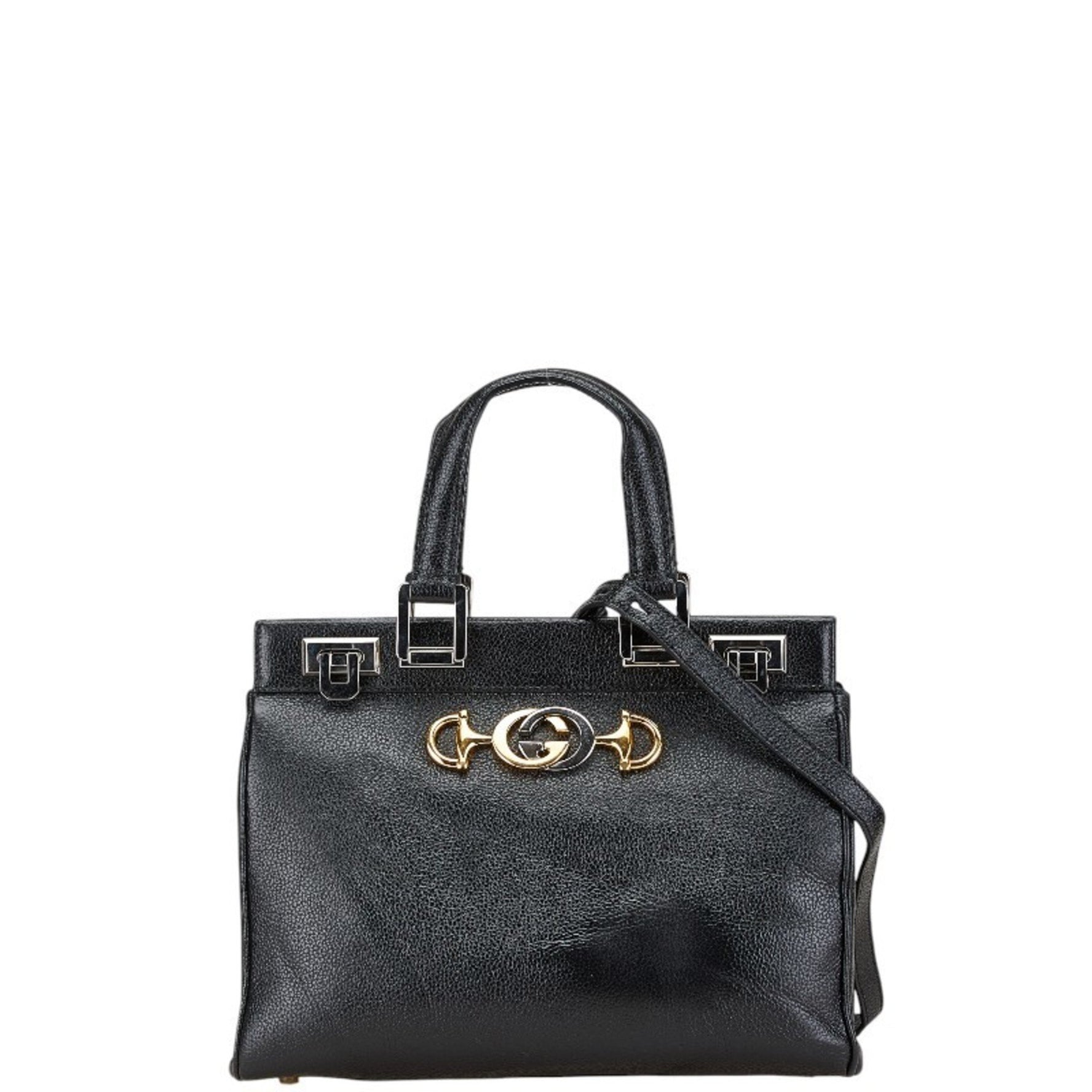 Gucci Zumi Small Bag Shoulder Black Leather Women's GUCCI