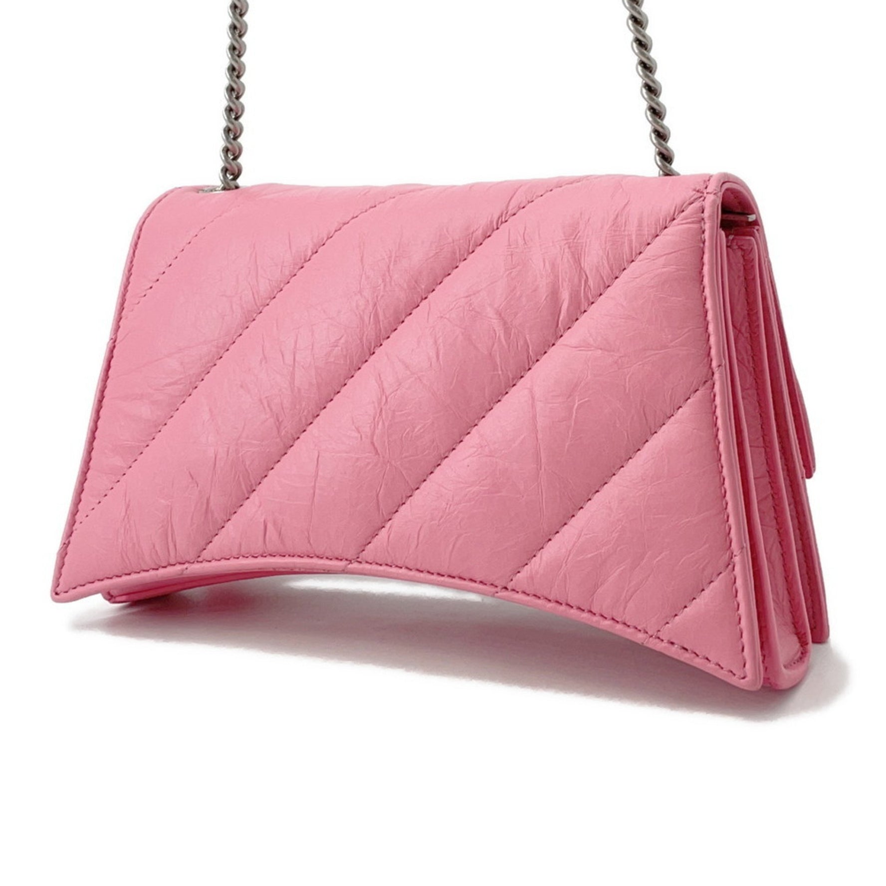 Balenciaga Chain Shoulder Bag in Crushed XS Leather BALENCIAGA