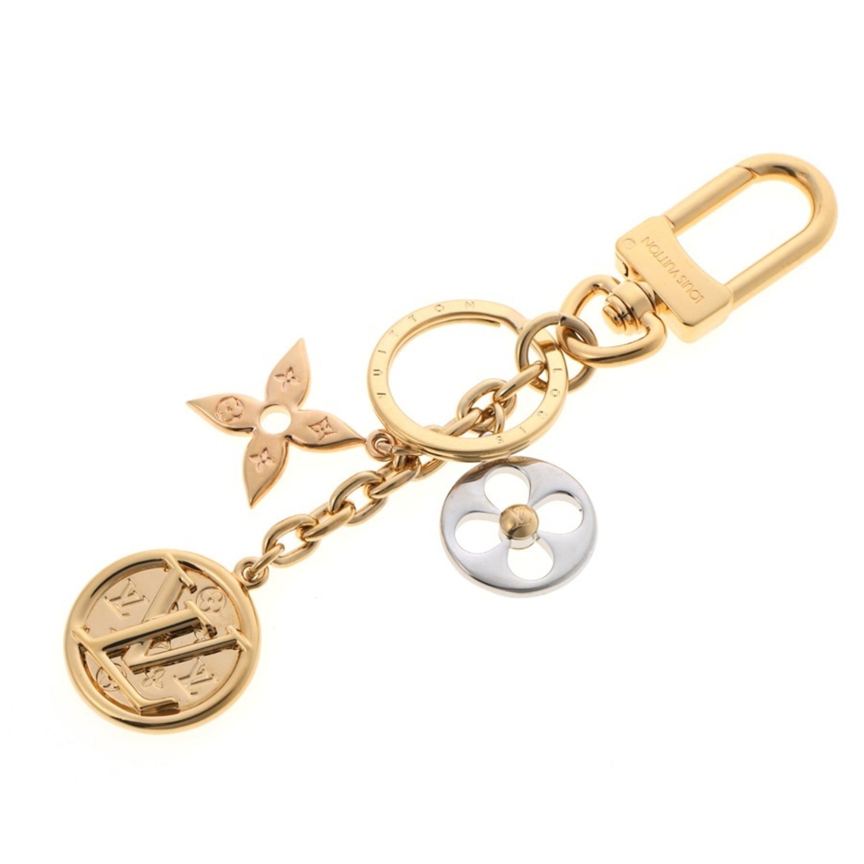 Louis Vuitton Porte Cles Nanogram Keychain Metal