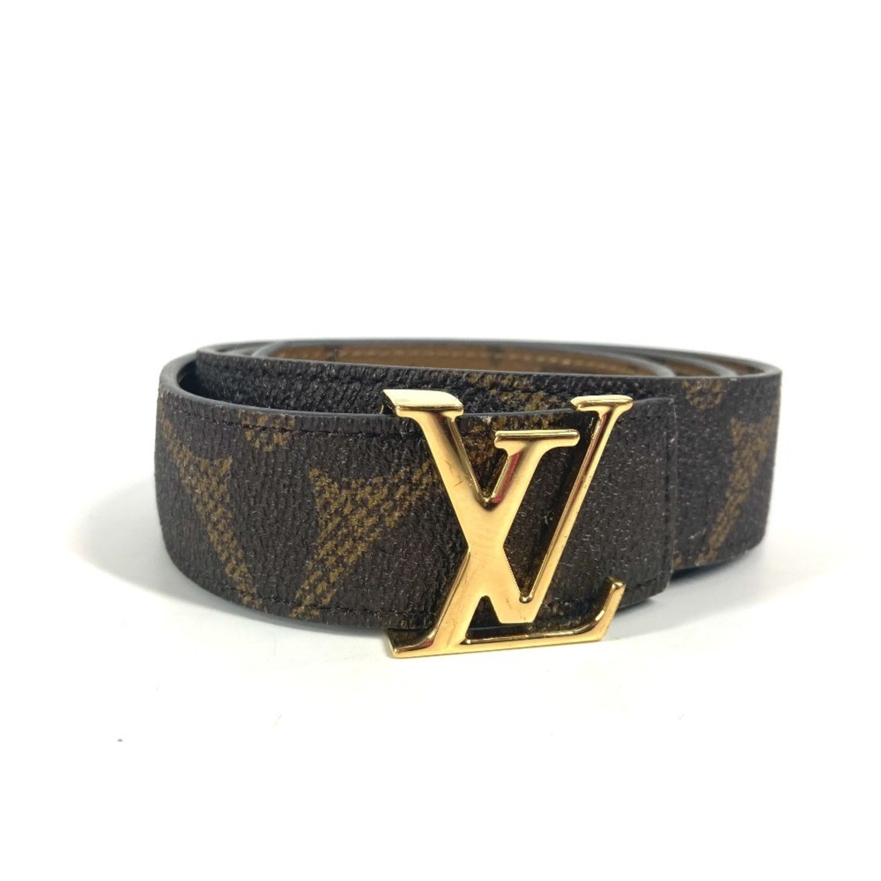 Louis Vuitton Monogram Reverse Santur LV Iconic Accessory Belt Canvas Men's Beige