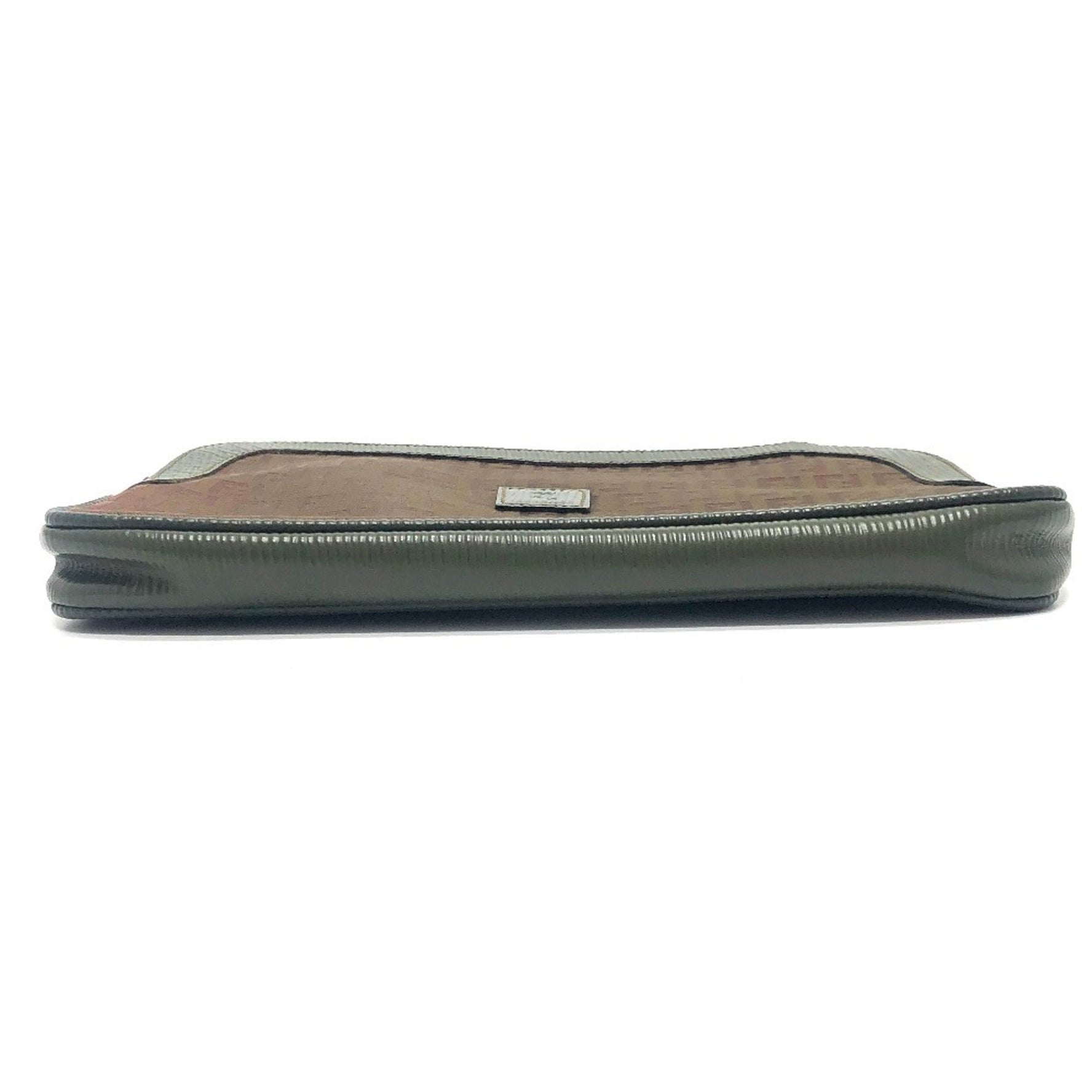 FENDI Zucca Zucchino Shoulder Bag/Clutch Bag in Canvas/Leather