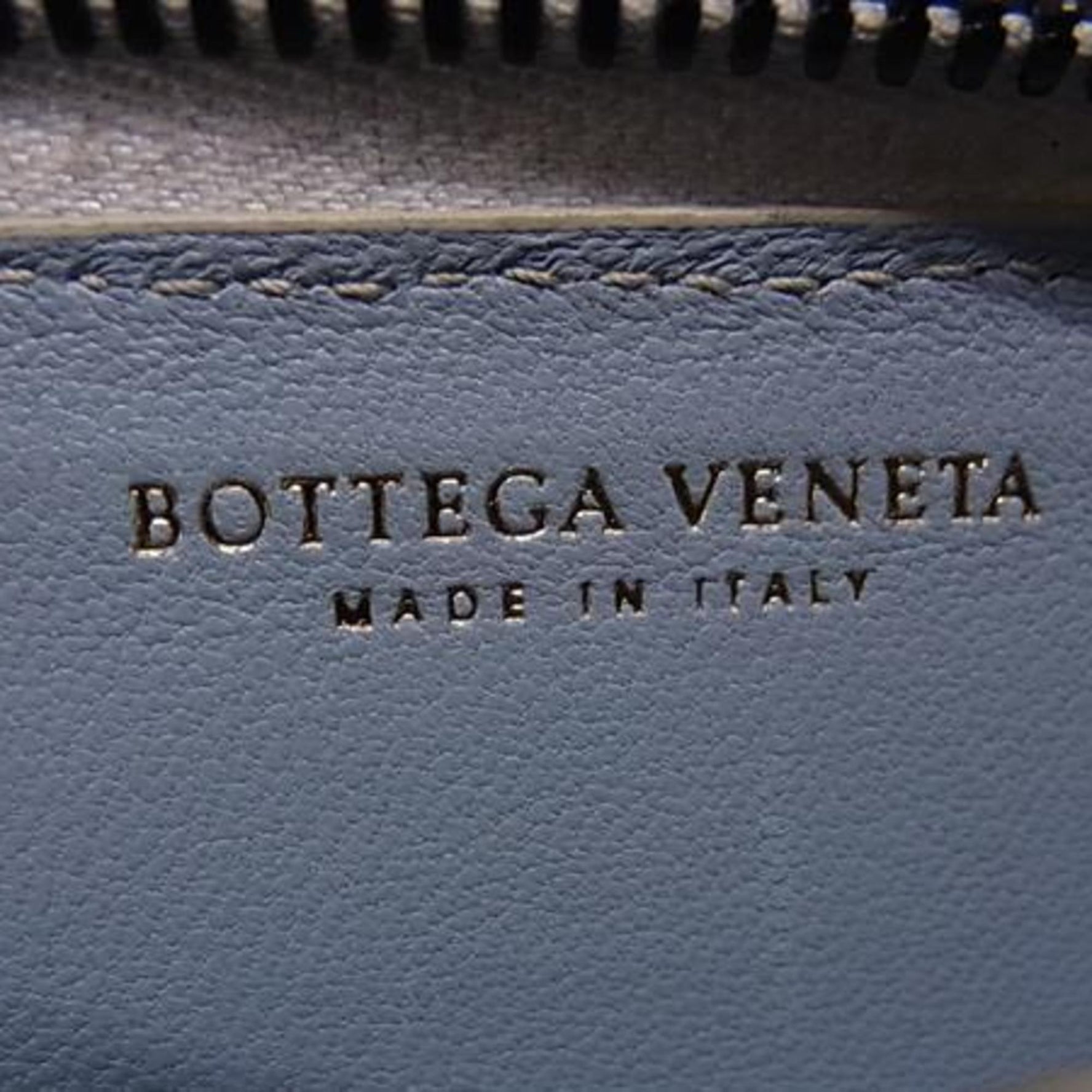 BOTTEGA VENETA Intrecciato Coin Purse Leather Round Wallet