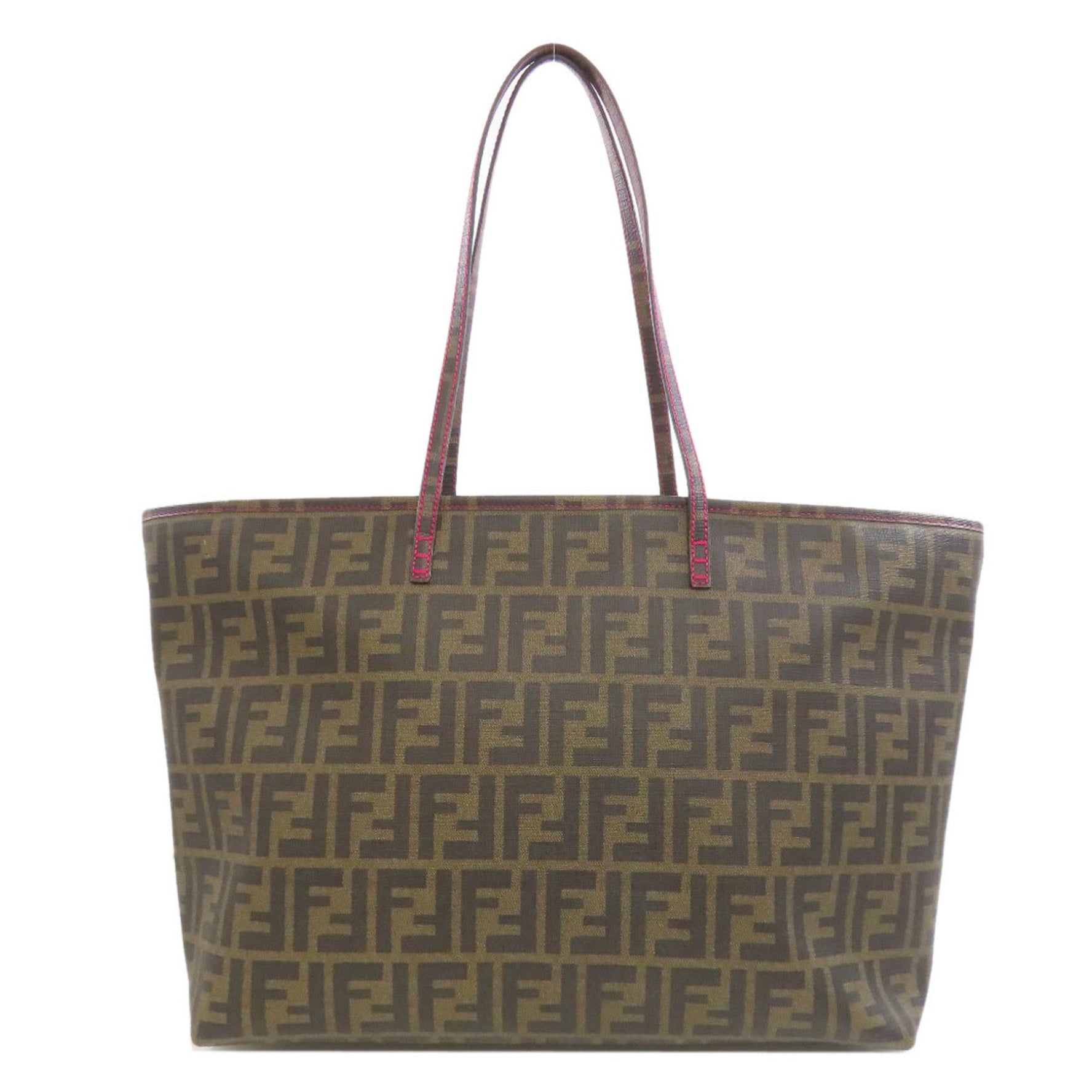 Fendi Zucca pattern leather tote bag