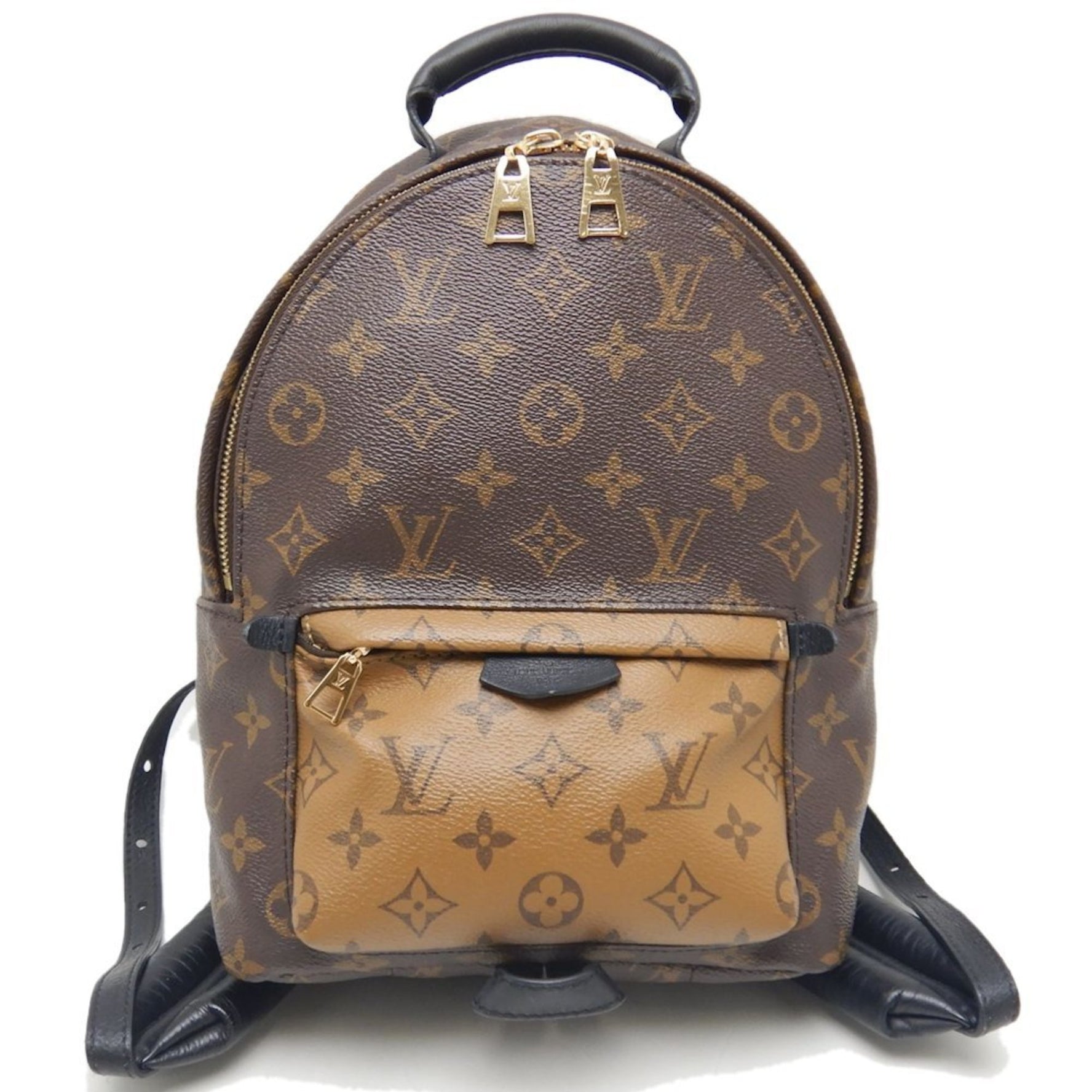 LOUIS VUITTON Louis Vuitton Monogram Reverse Palm Springs Backpack PM M43116 Brown
