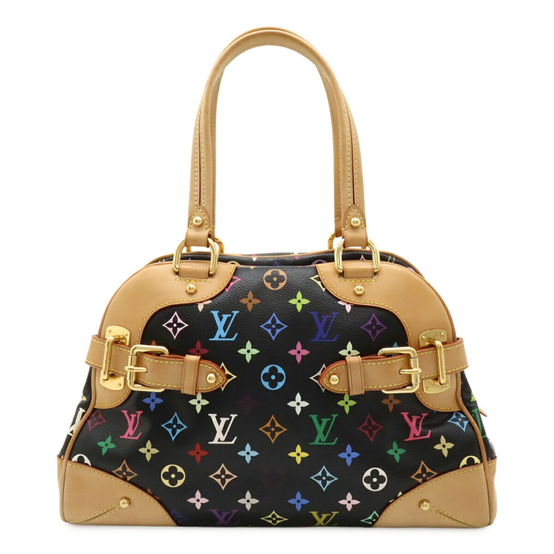 Louis Vuitton Monogram Multicolor Claudia Handbag Shoulder Bag Noir Black