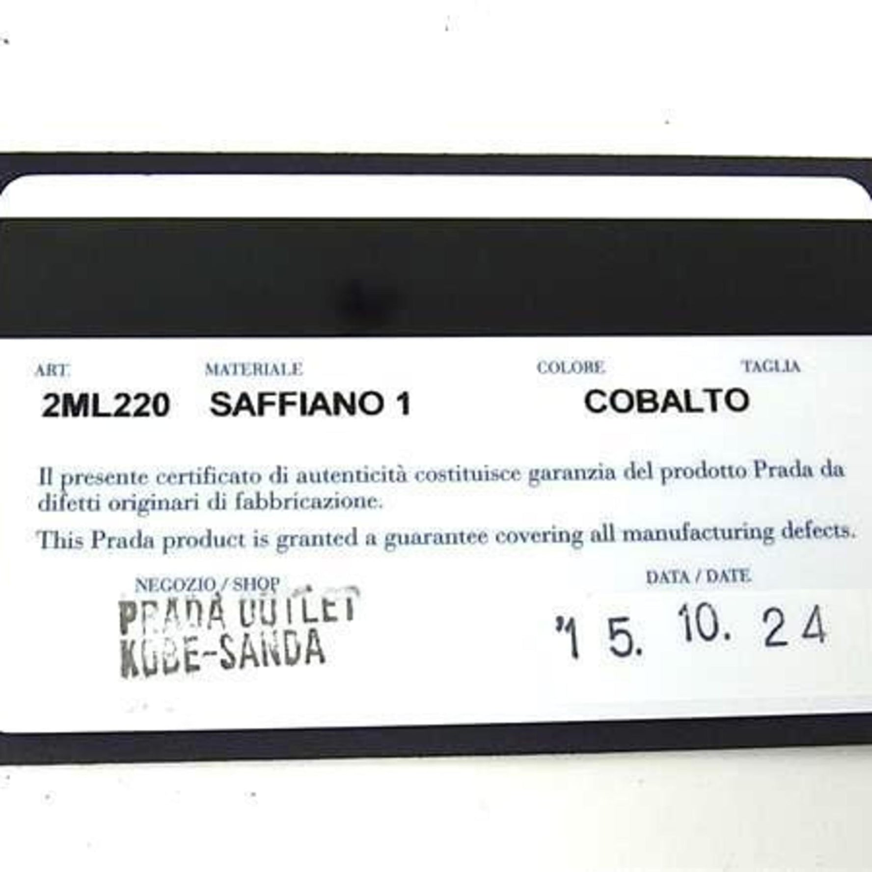 PRADA Saffiano Leather Men's Round Long Wallet