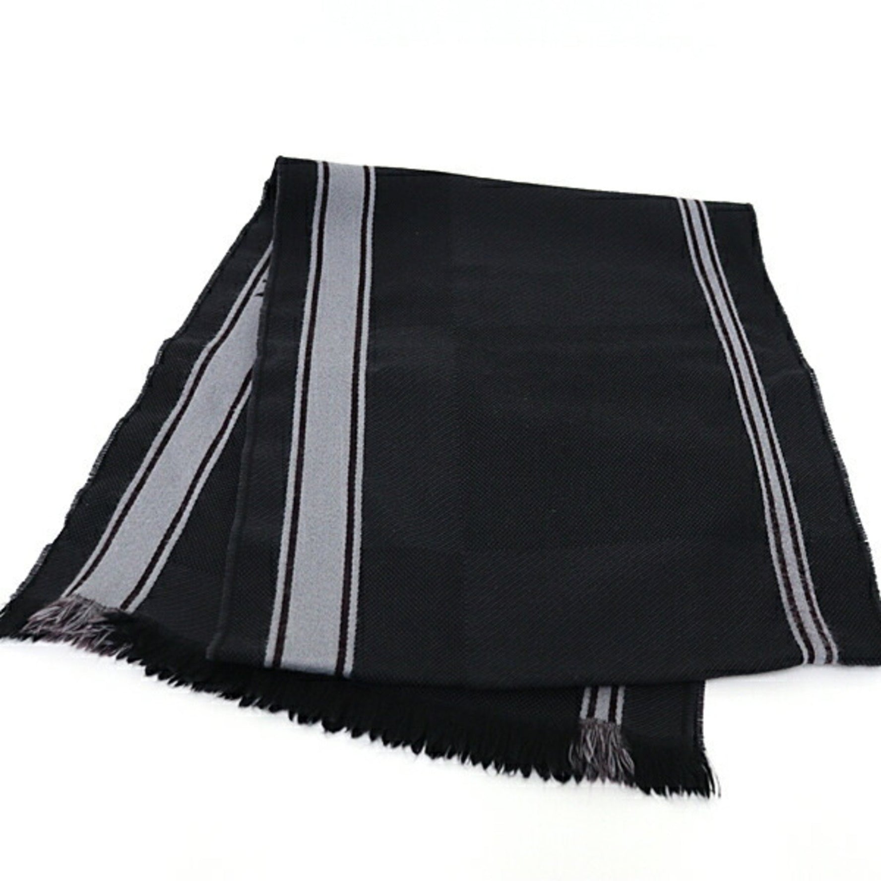 Louis Vuitton Echarpe Messager Damier Geant Scarf Dark Grey 100% Wool