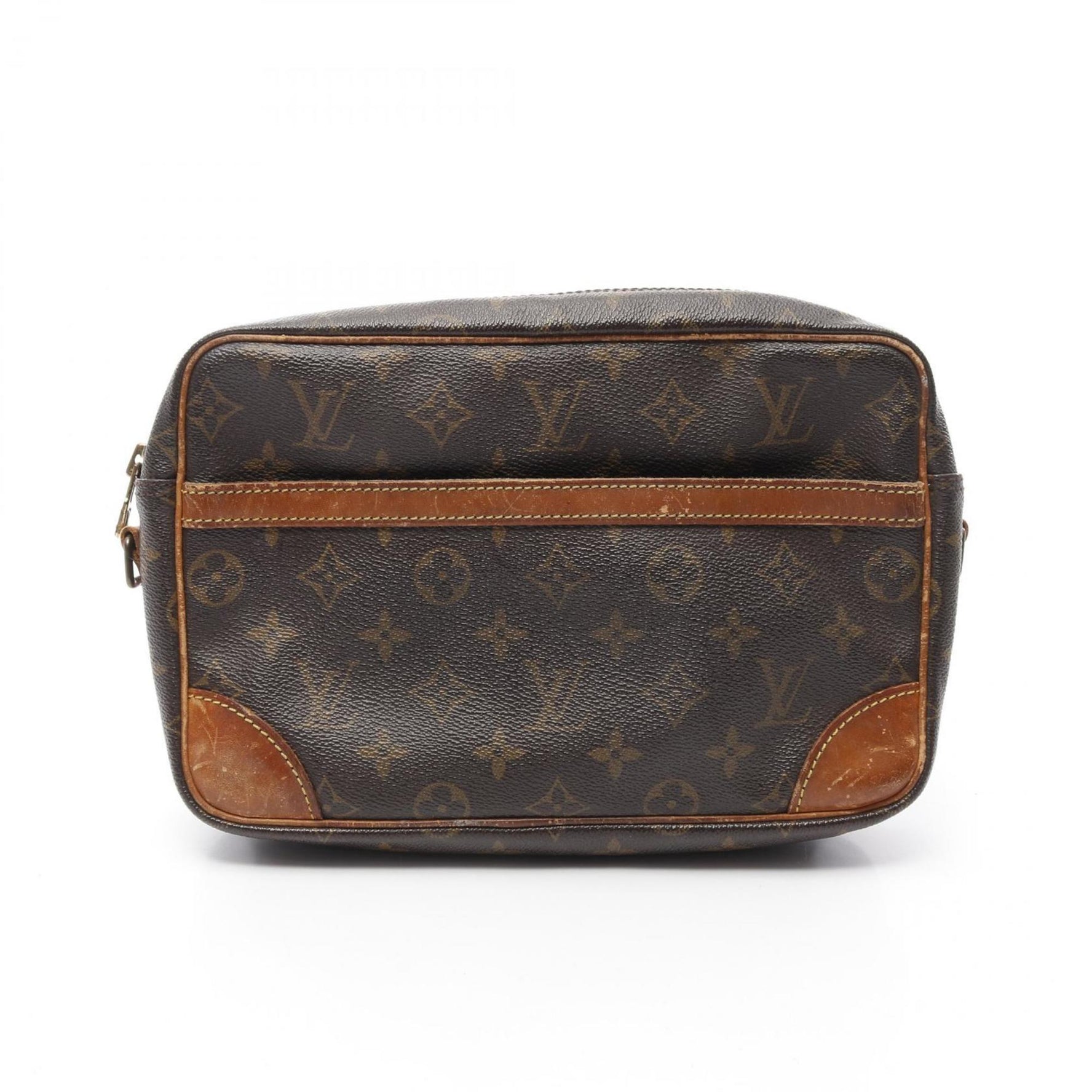 Louis Vuitton Trocadero 27 Monogram Shoulder Bag Coated Canvas Leather Brown
