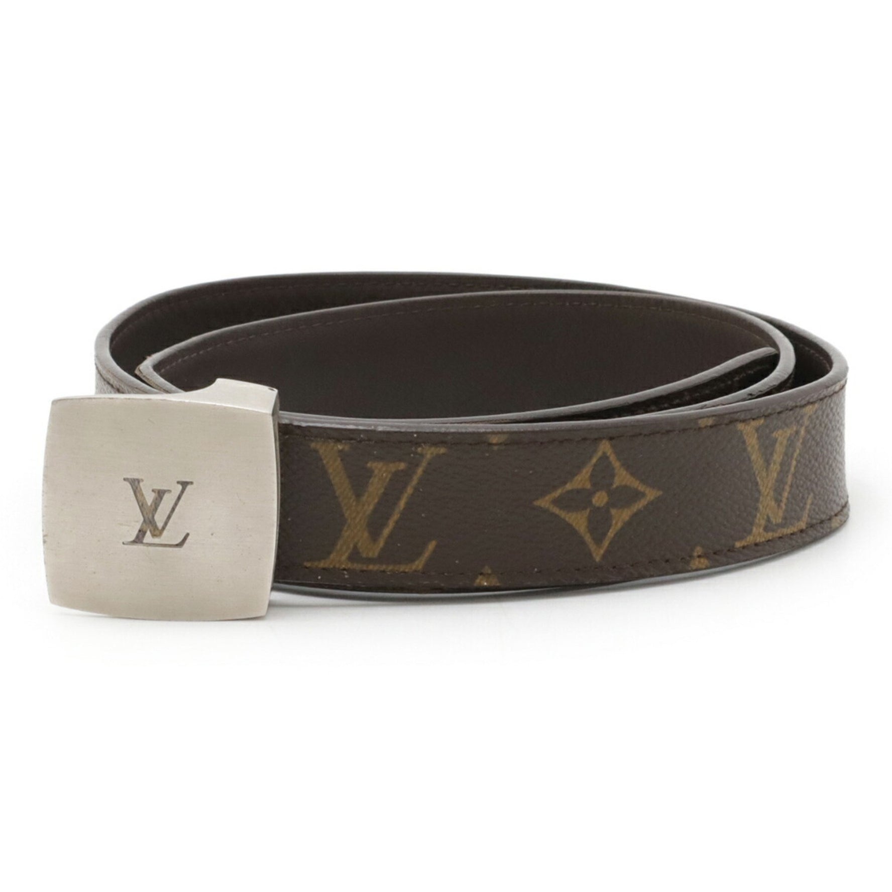 Louis Vuitton Monogram Santur LV Cut Belt Size #85, Approx. Pre-cut