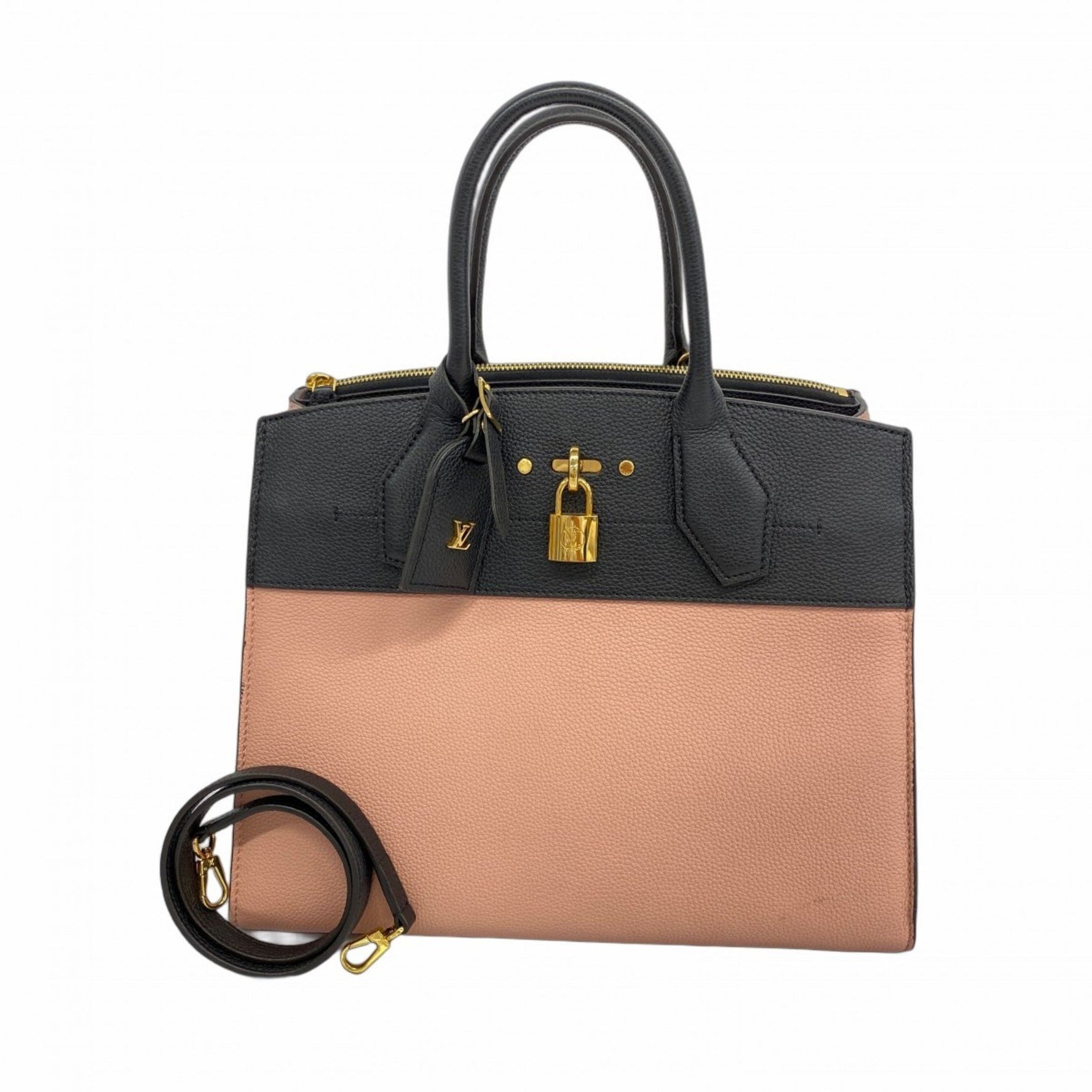 Louis Vuitton Taurillon City Steamer MM Handbag Bag