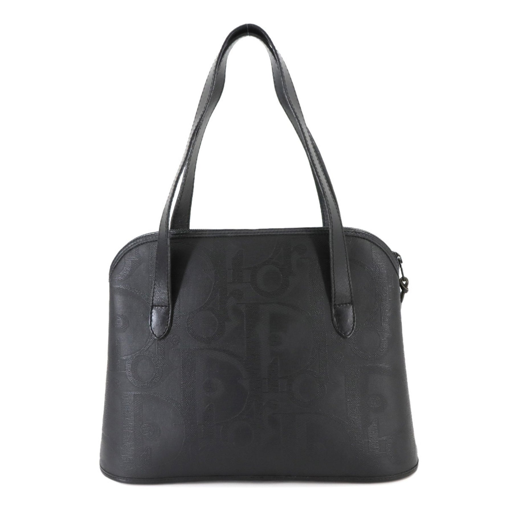 Christian Dior Trotter Handbag in Leather with Gold Hardware