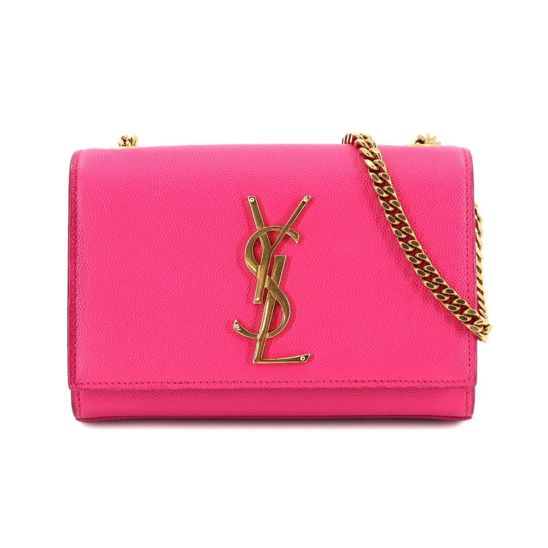 Saint Laurent Kate Shoulder Bag, Leather with Gold Hardware