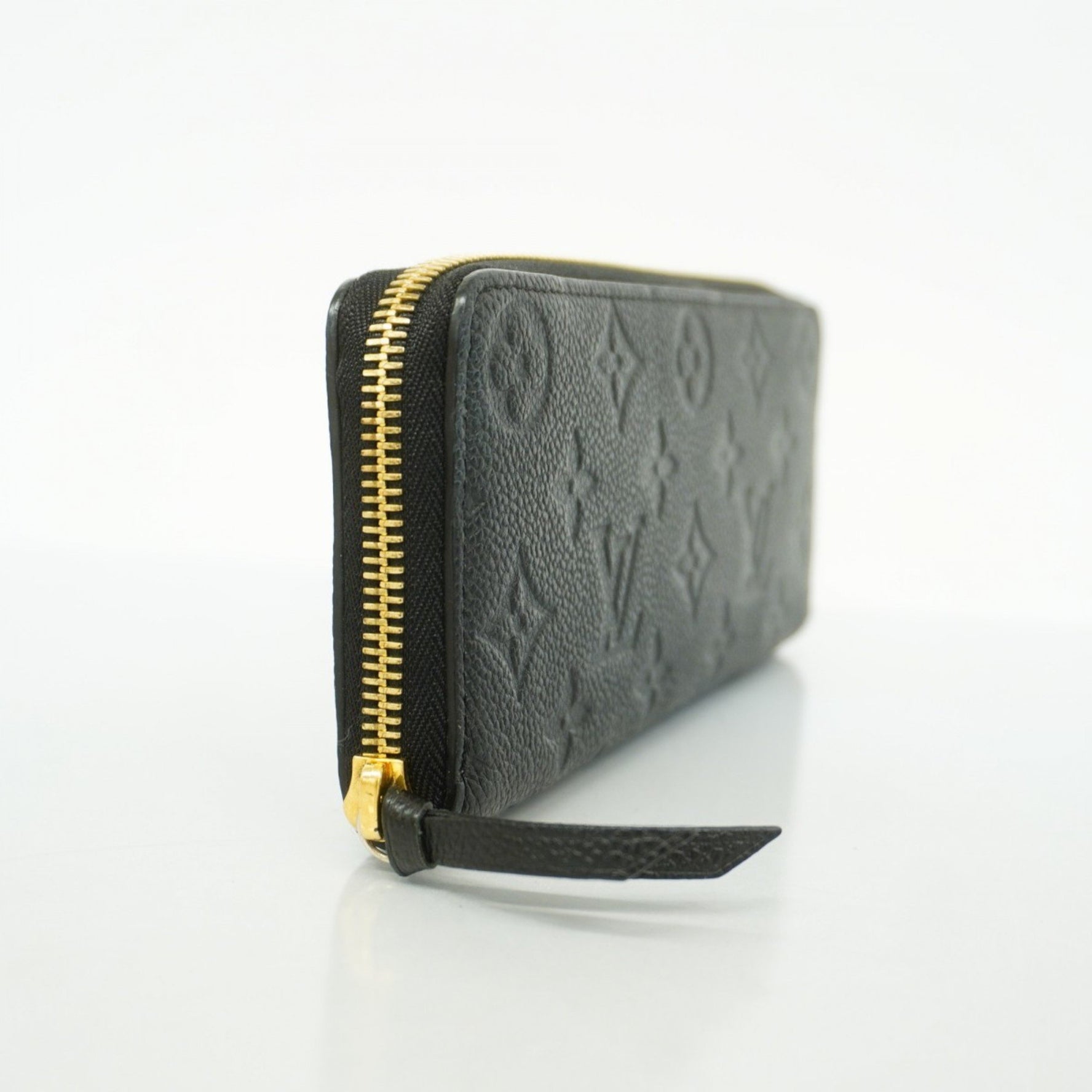 Louis Vuitton Monogram Empreinte Portefeuille Clemence Long Wallet M60171 Noir Women's P1155048