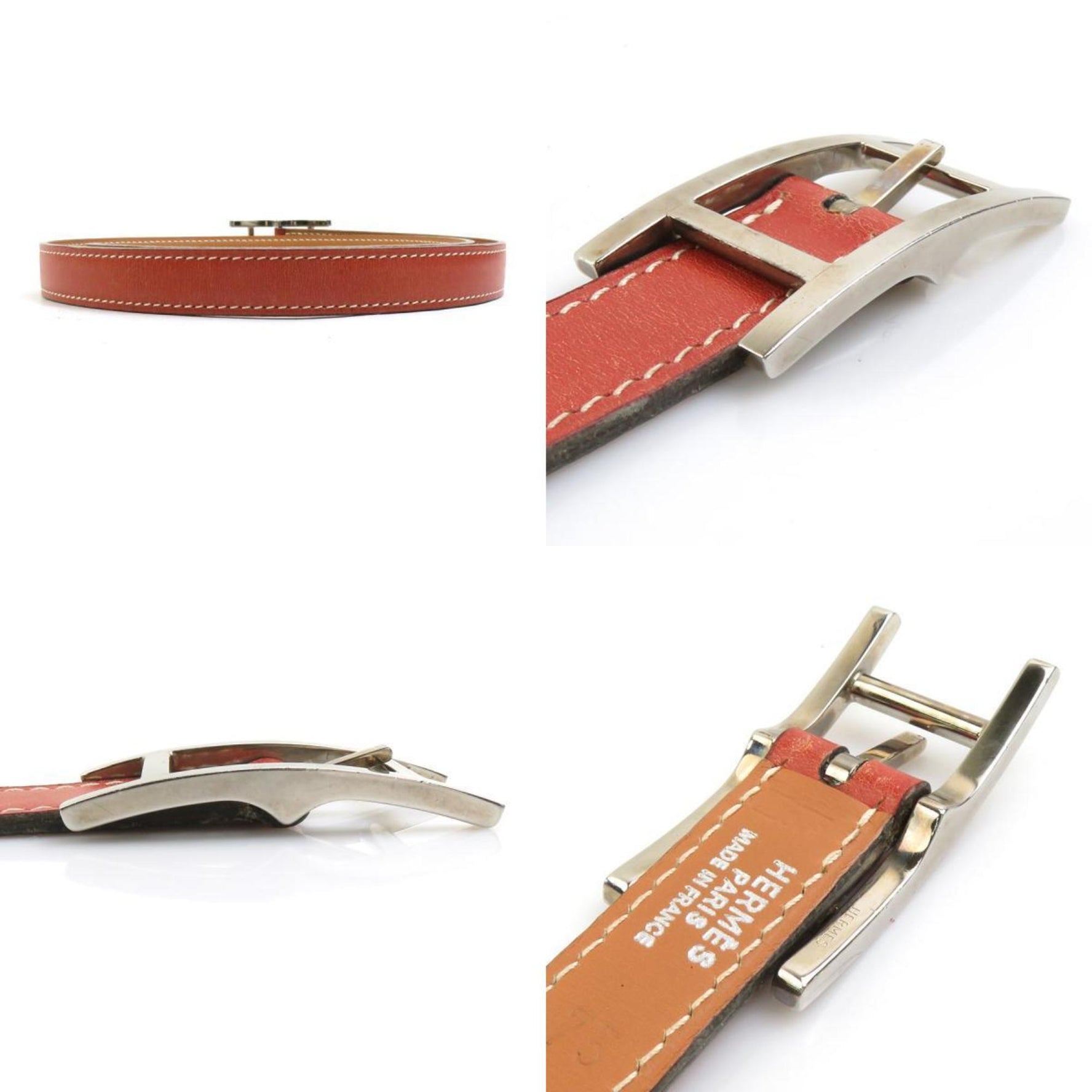 HERMES Belt, reversible leather