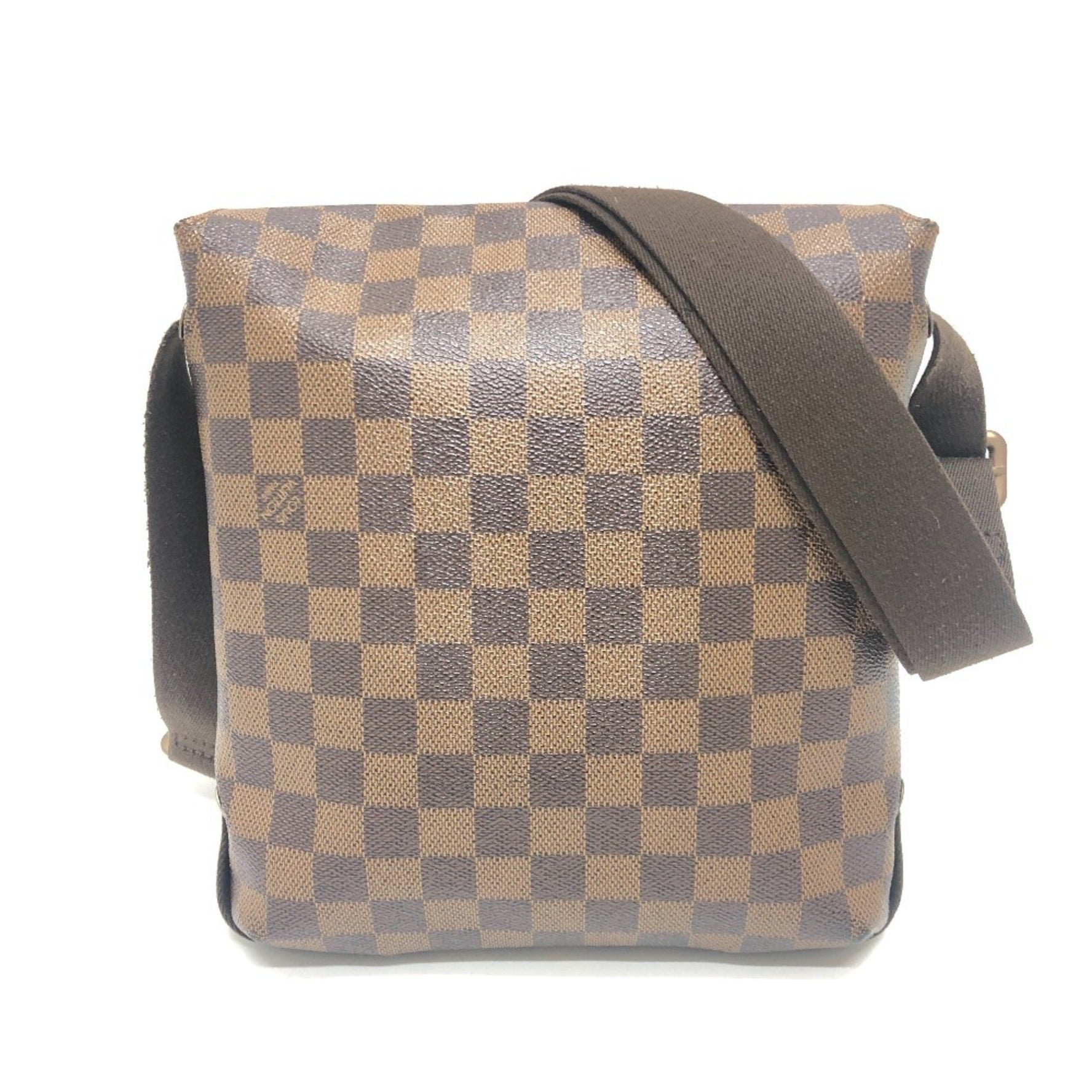 Louis Vuitton Brooklyn PM Shoulder Bag, Crossbody Damier Canvas, Ebene