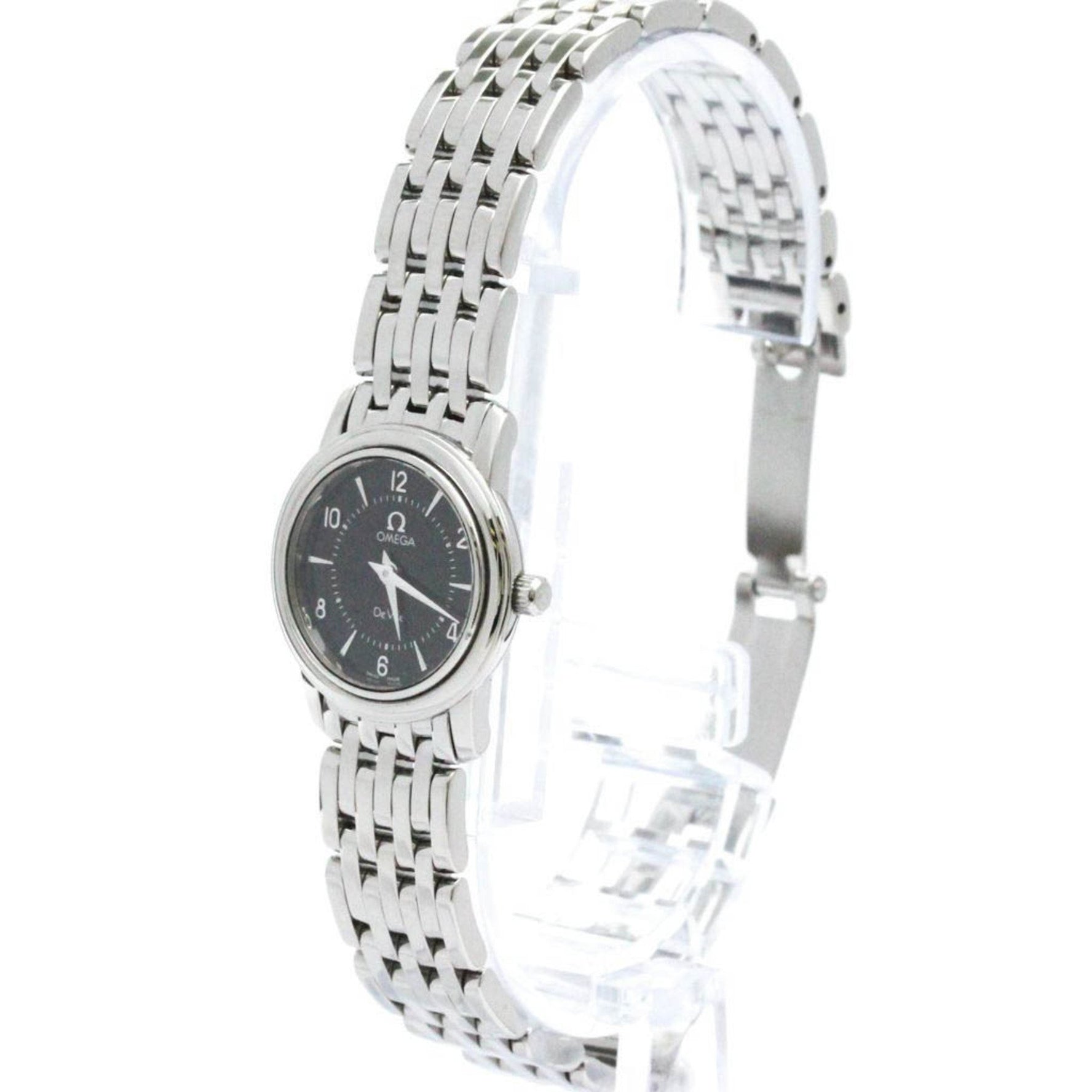 Polished OMEGA De Ville Prestige Steel Quartz Ladies Watch 4570.51