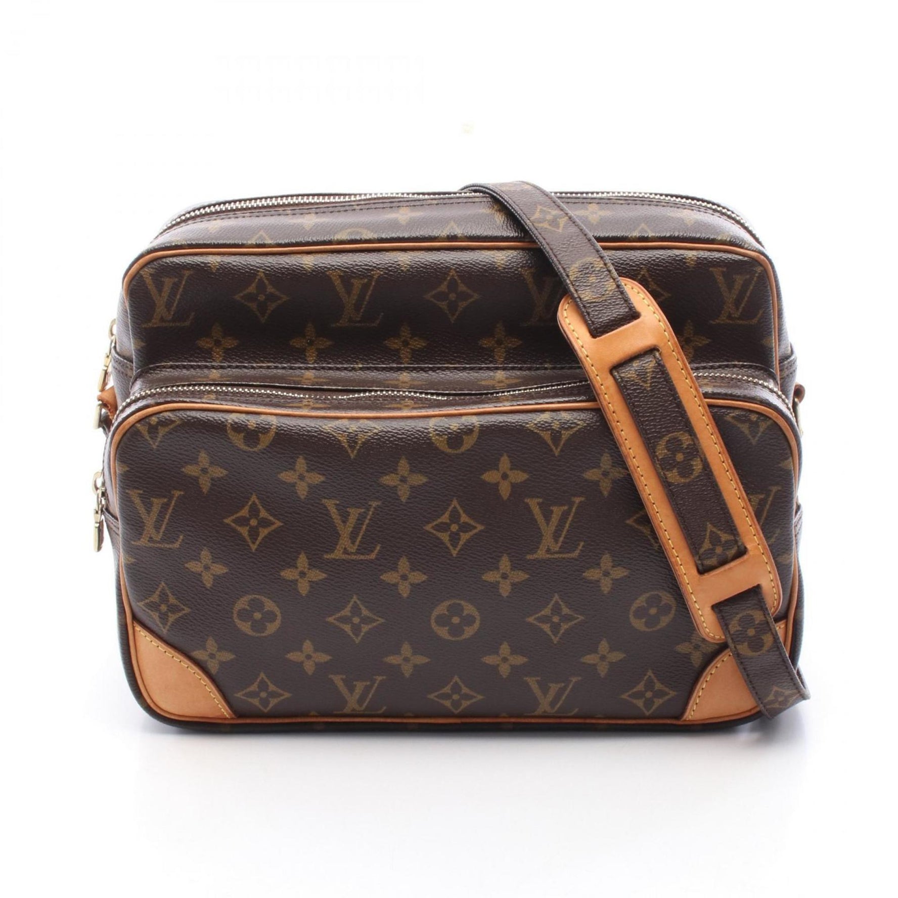 Louis Vuitton Nile Monogram Shoulder Bag, Coated Canvas and Leather