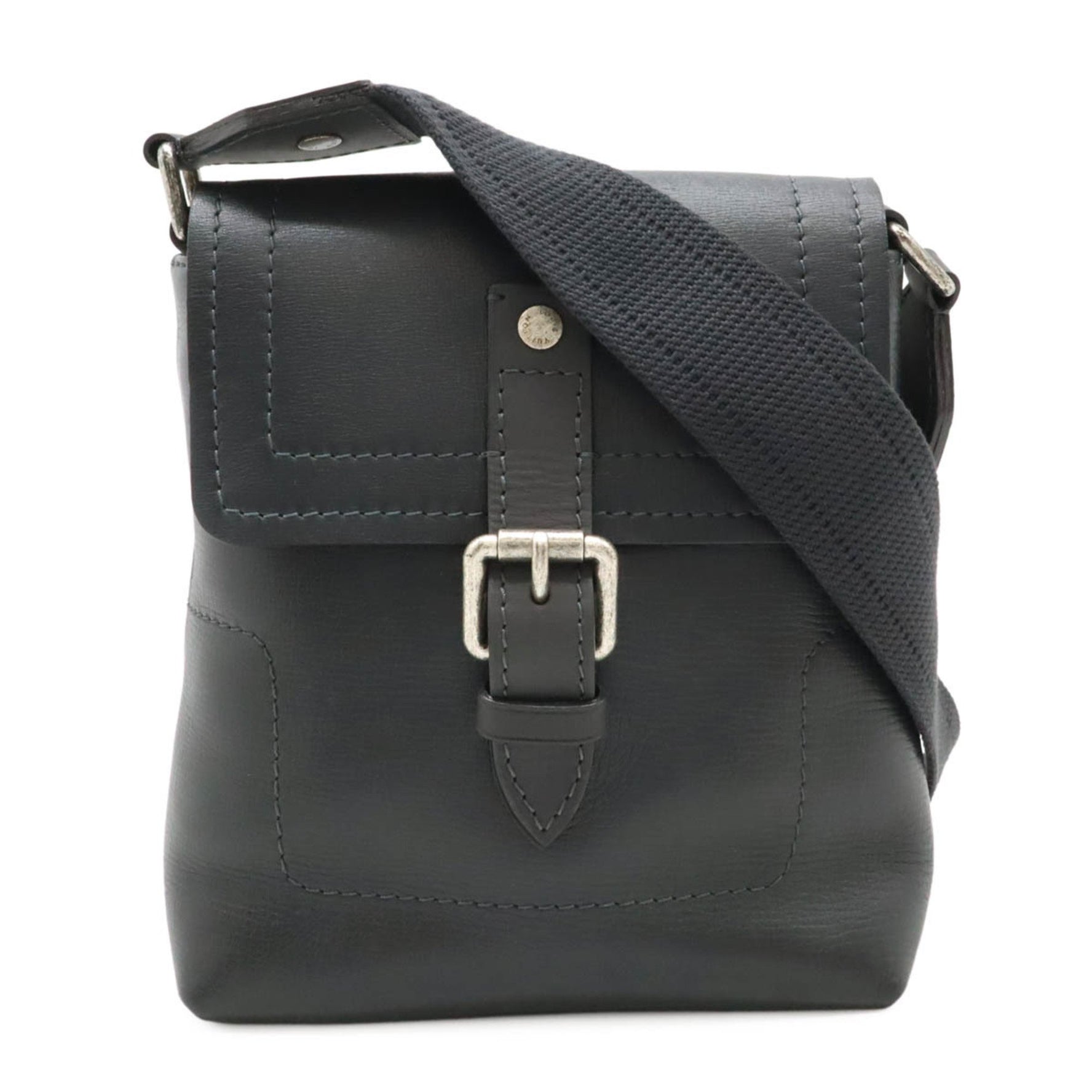 LOUIS VUITTON Louis Vuitton Utah Yuma Shoulder Bag Pochette Leather Basalt Dark Gray M97024
