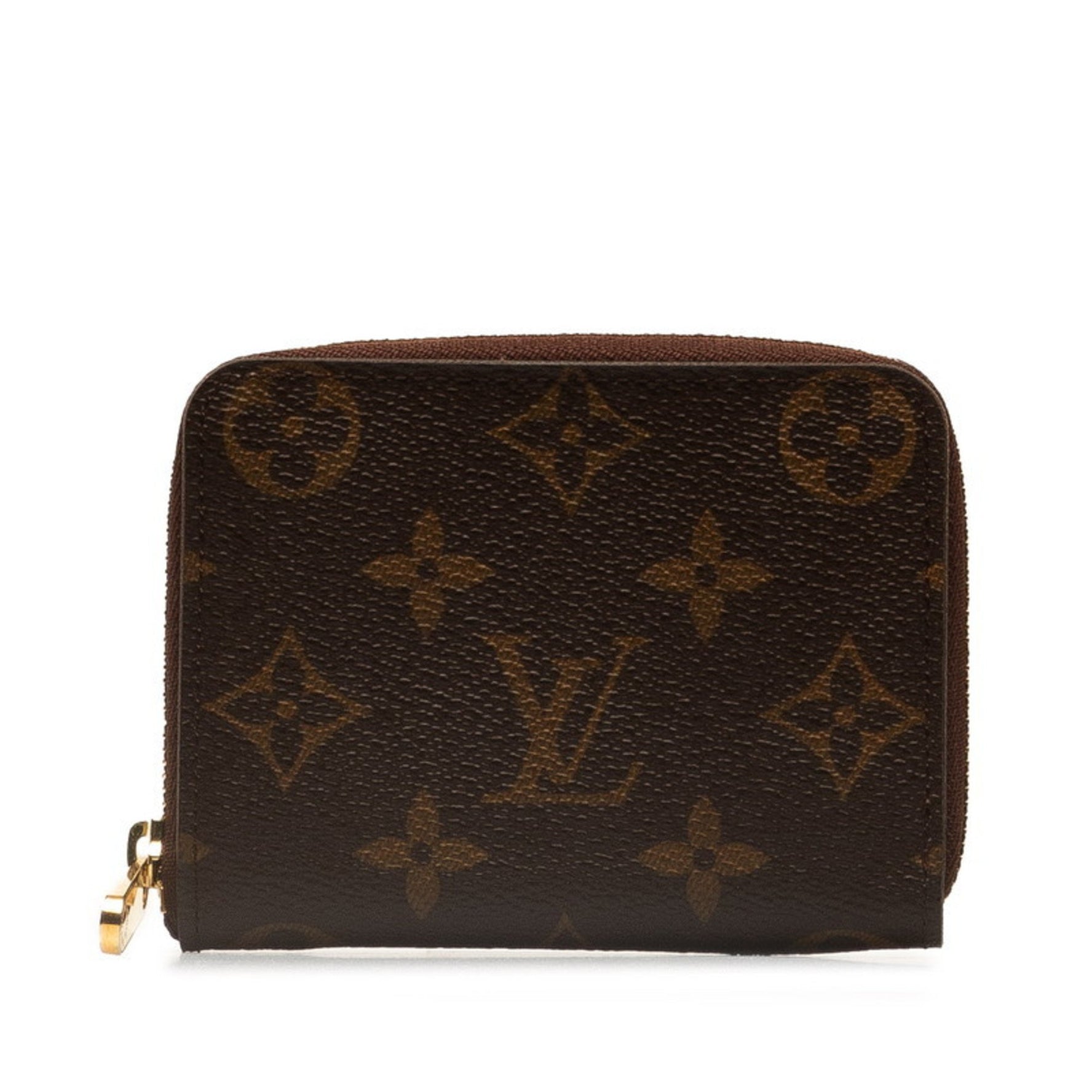 Louis Vuitton Monogram Zippy Coin Purse Case PVC Leather