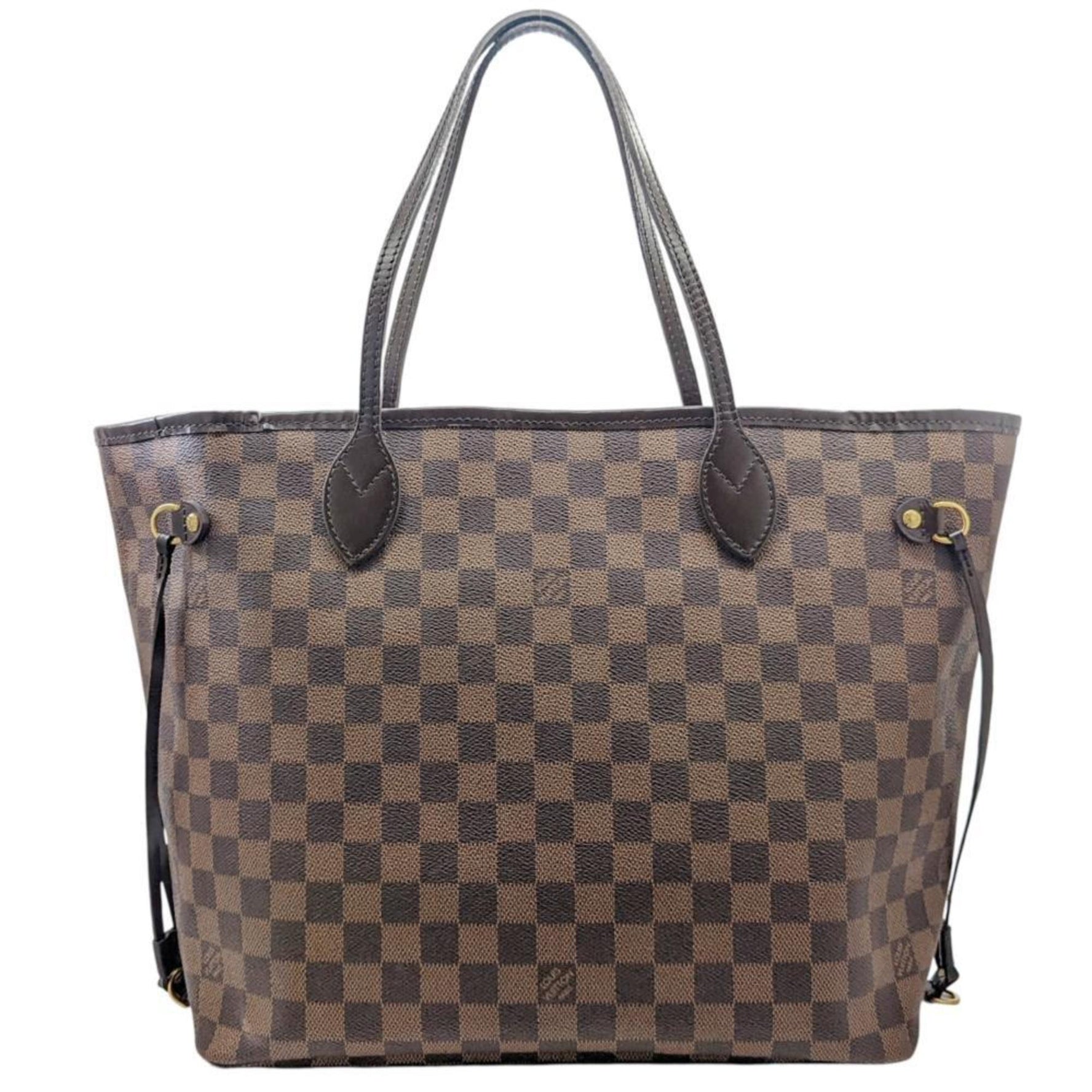 Louis Vuitton Damier Neverfull MM Ebene Brown Tote Bag Shoulder Men's