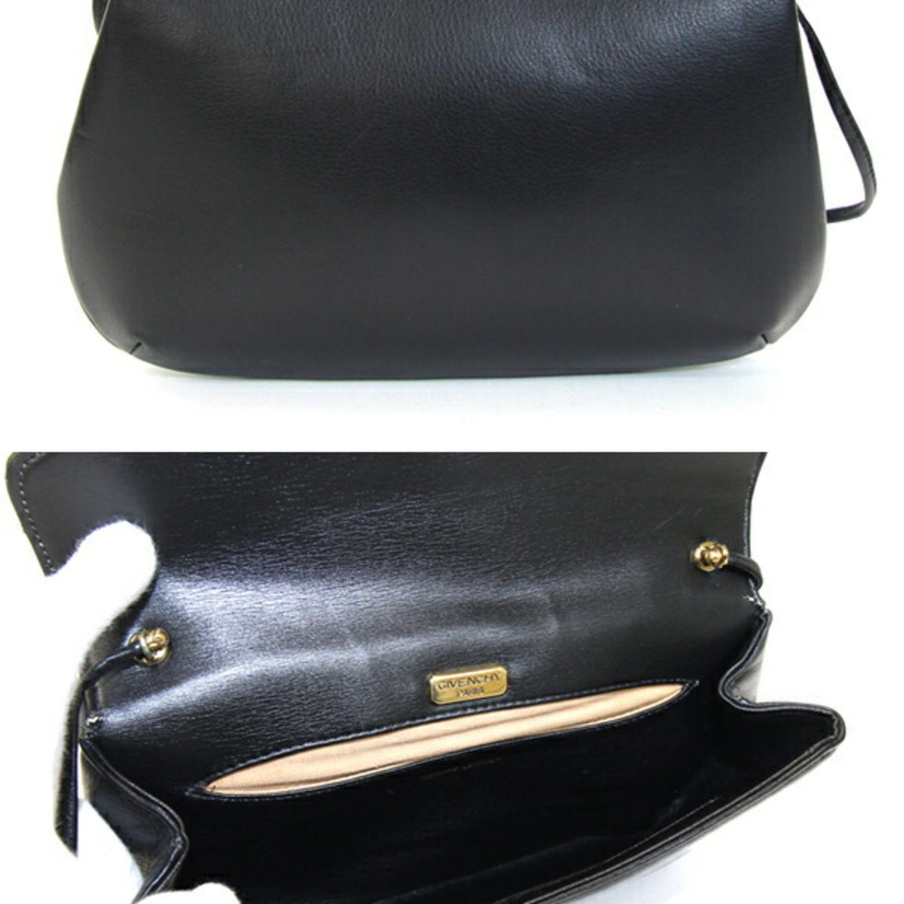 Givenchy Shoulder Bag Leather Pochette Old