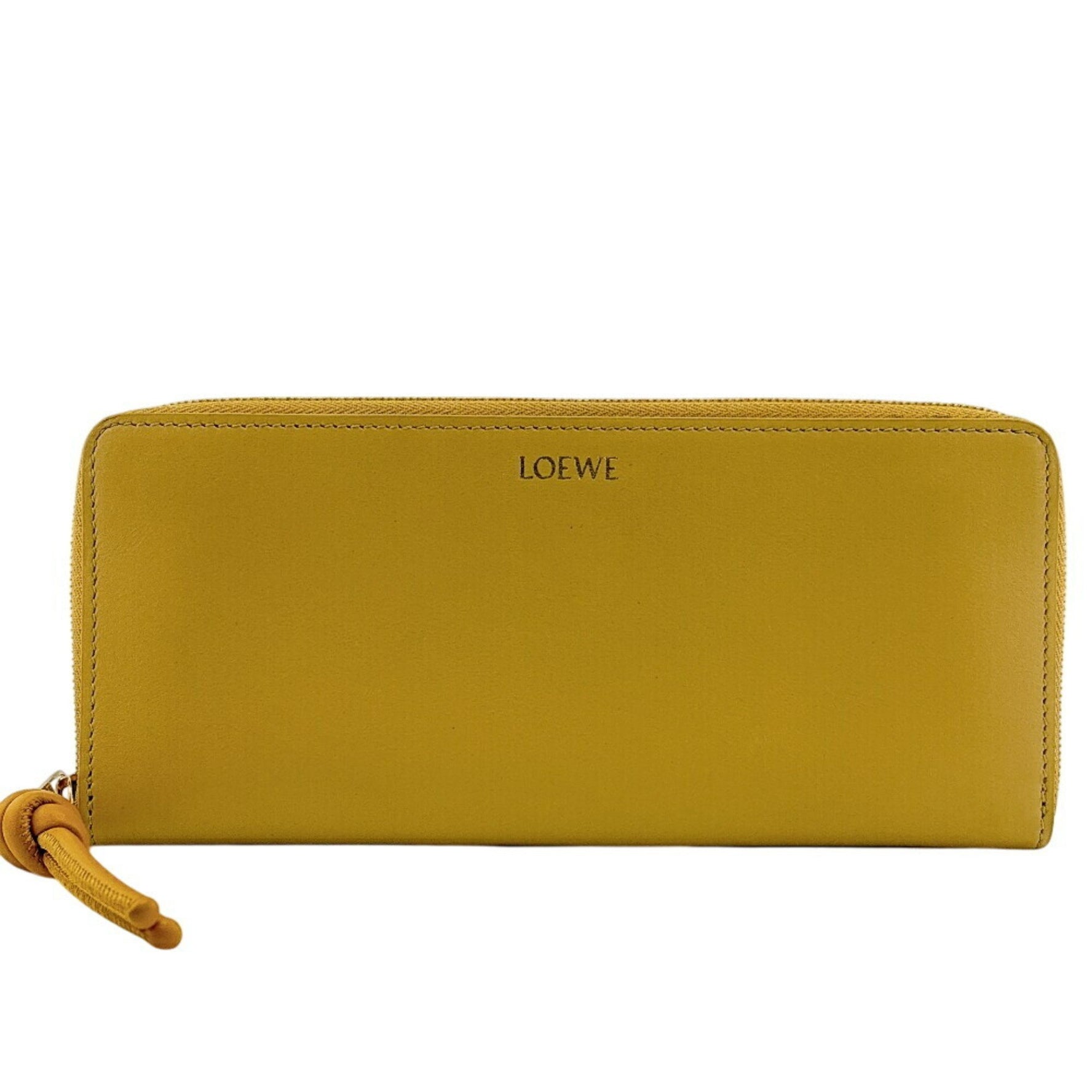 LOEWE Knot Zip-Around Round Long Wallet in