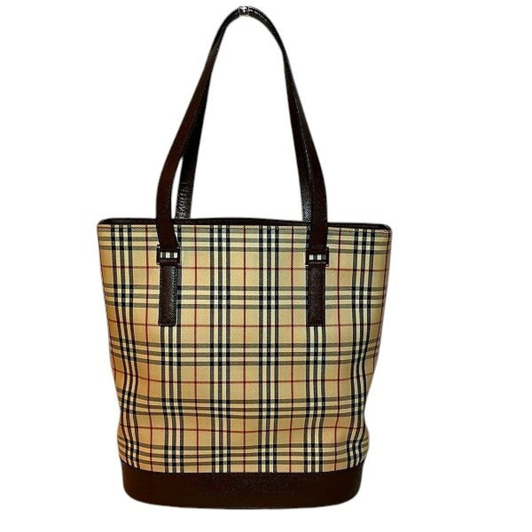 Burberry Nova Check Bucket Bag Handbag for Women