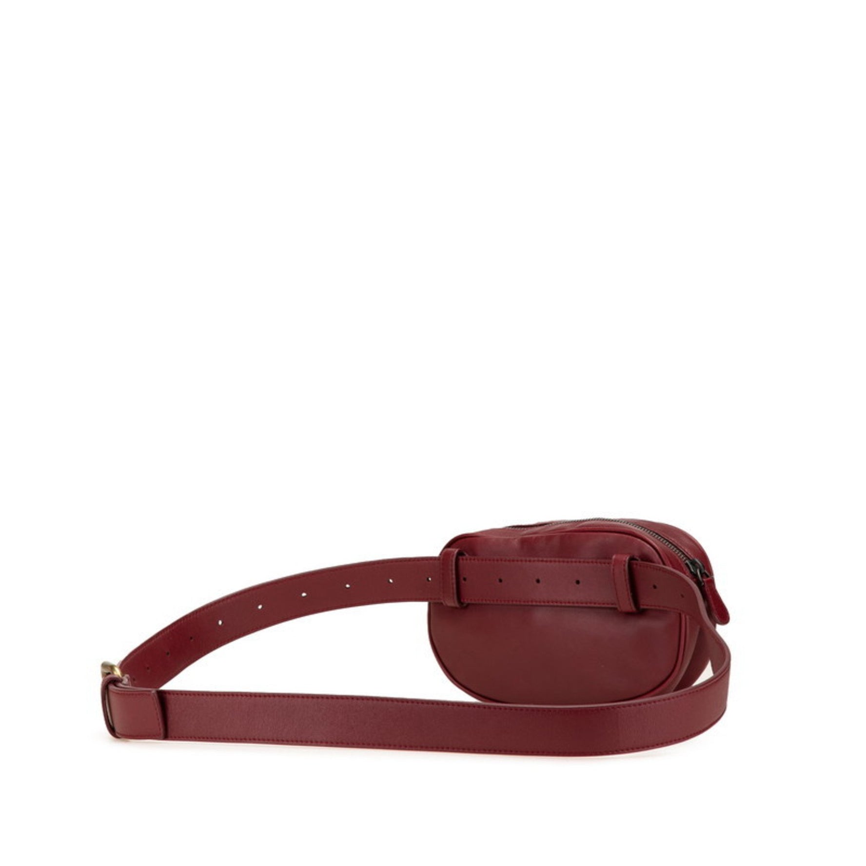 Bottega Veneta Intrecciato Waist Bag/Body Bag in Wine Red and Leather