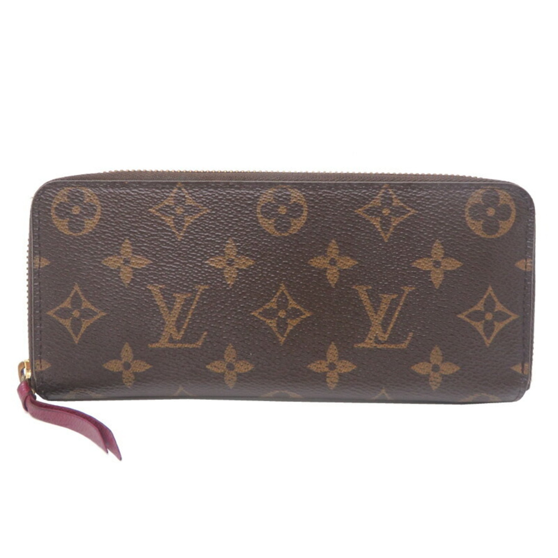 Louis Vuitton Portefeuille Clemence Long Wallet Monogram Fuchsia