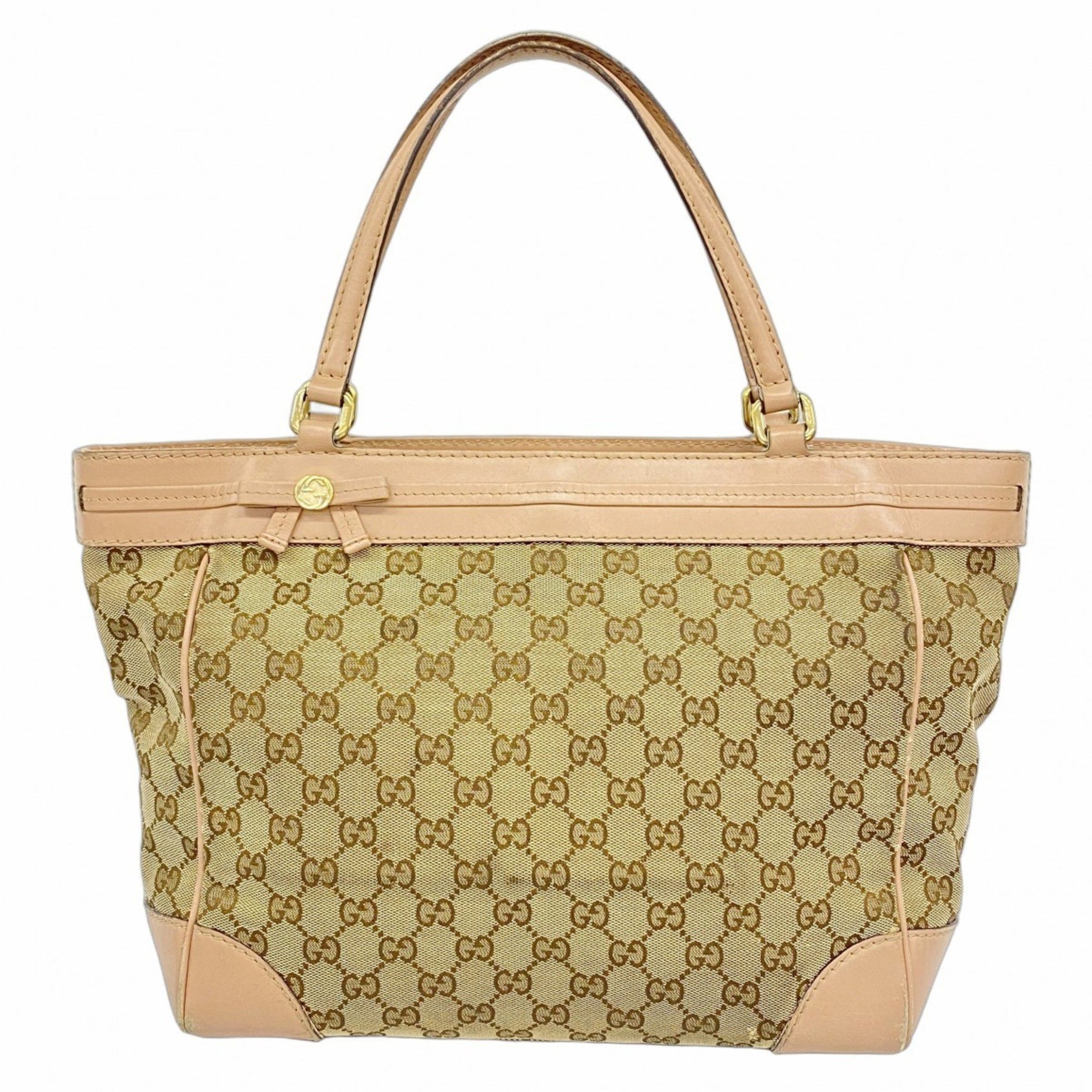 Gucci GG Canvas Tote Bag Brown Women's