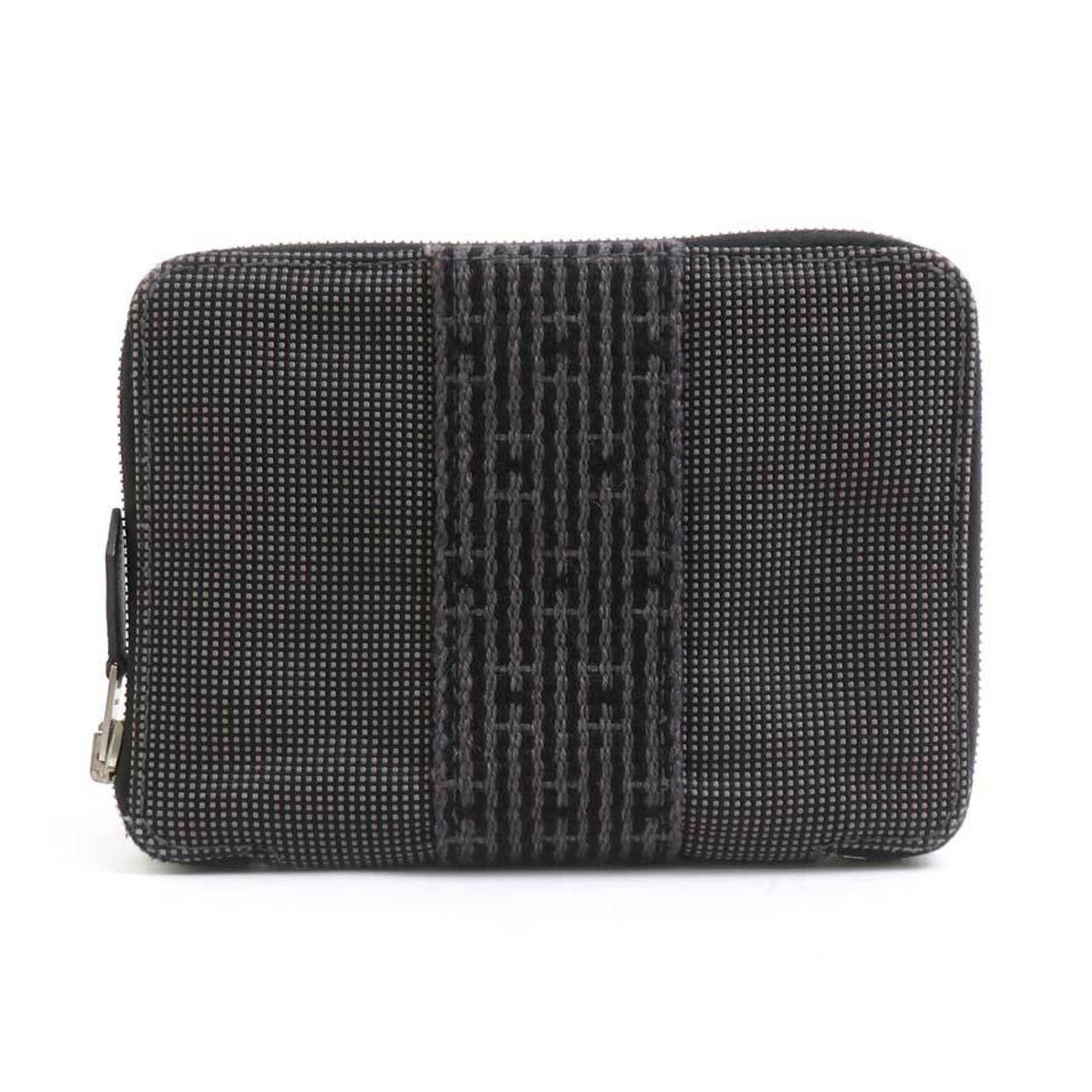 Hermes Hermès Air Line Purse PM Wallet/Coin Case, Nylon Canvas, Gray, Men's/Women's, h31411g