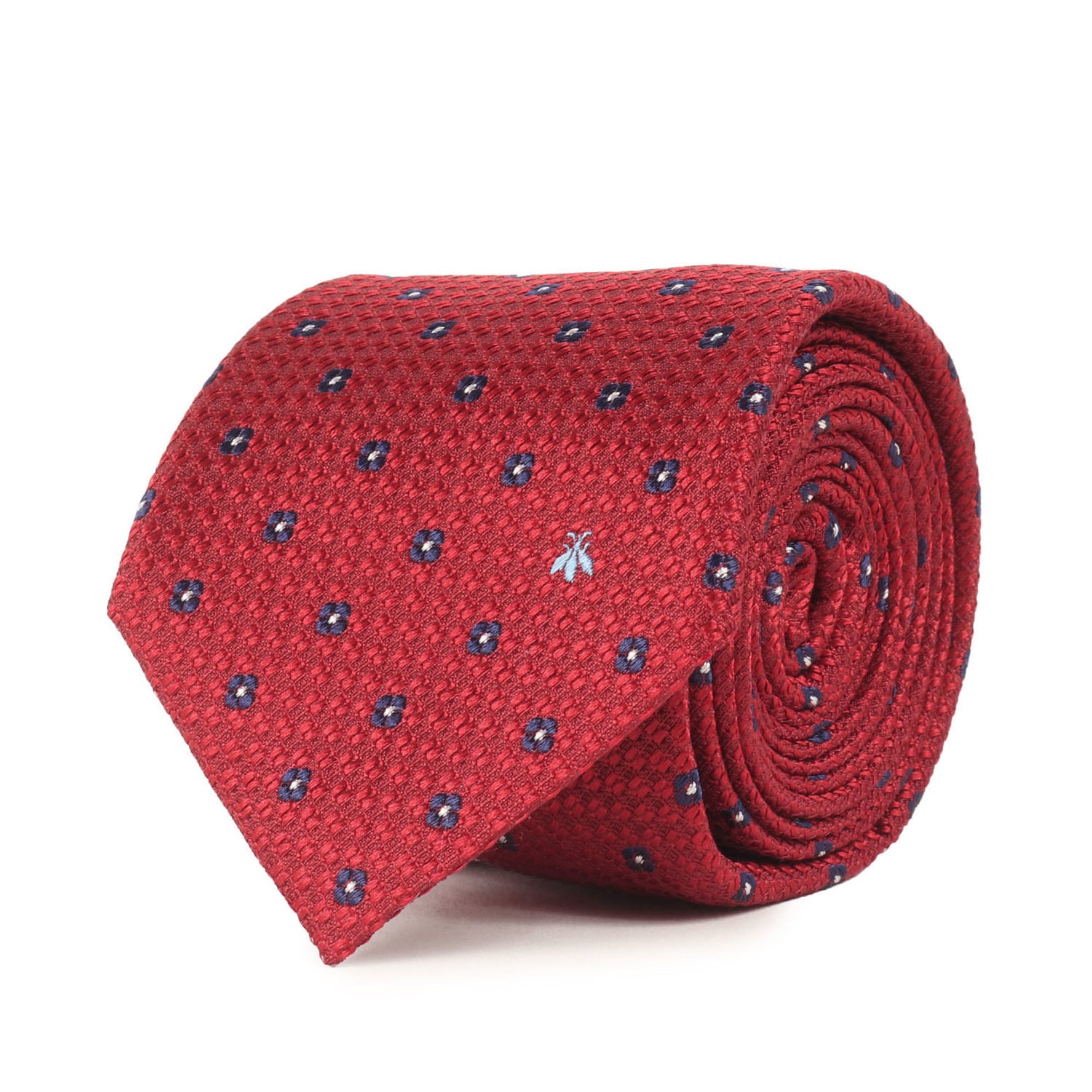 GUCCI Flower Monogram Silk Tie, Red, Size: 148 x