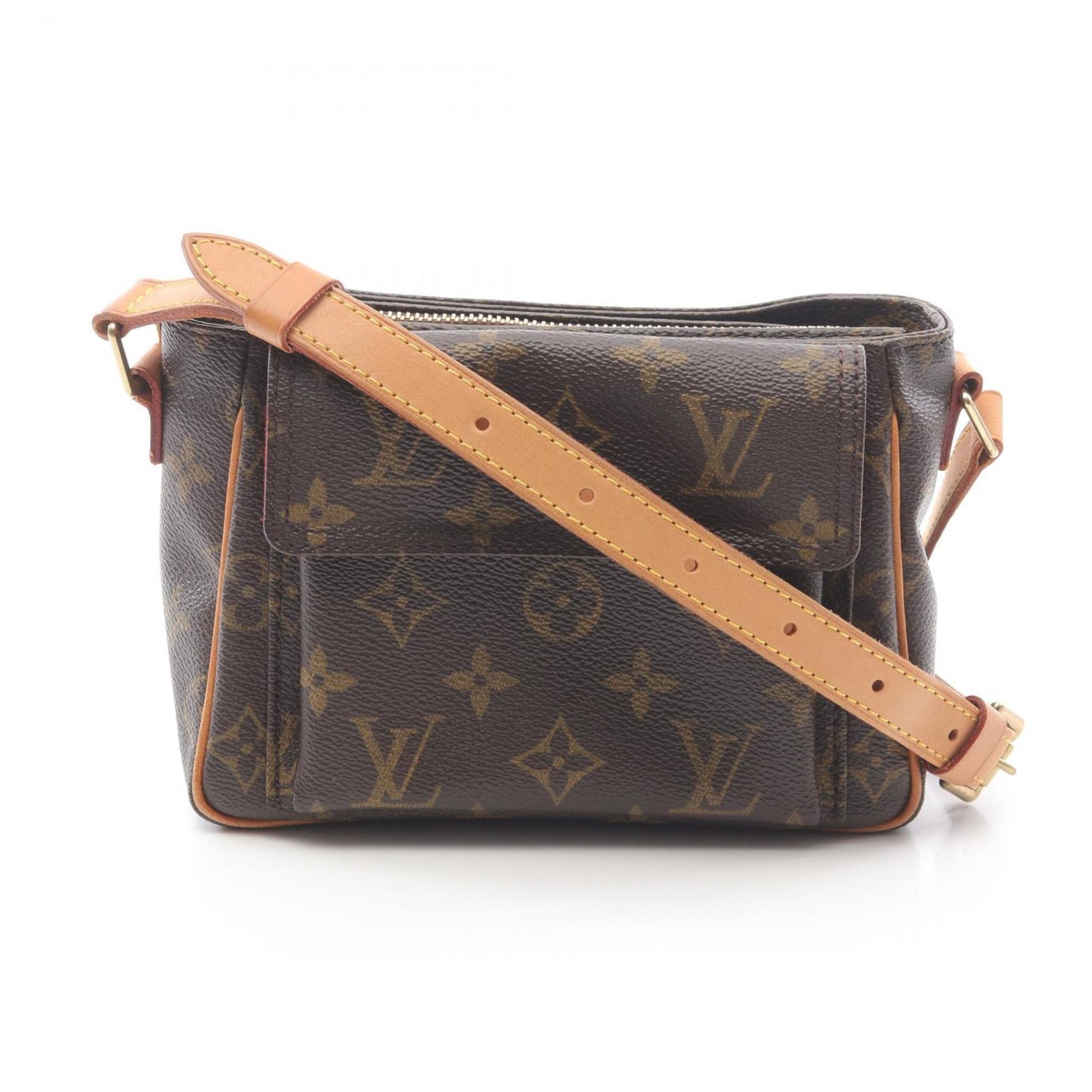 Louis Vuitton Vivacite PM Shoulder Bag Coated Canvas Leather Monogram