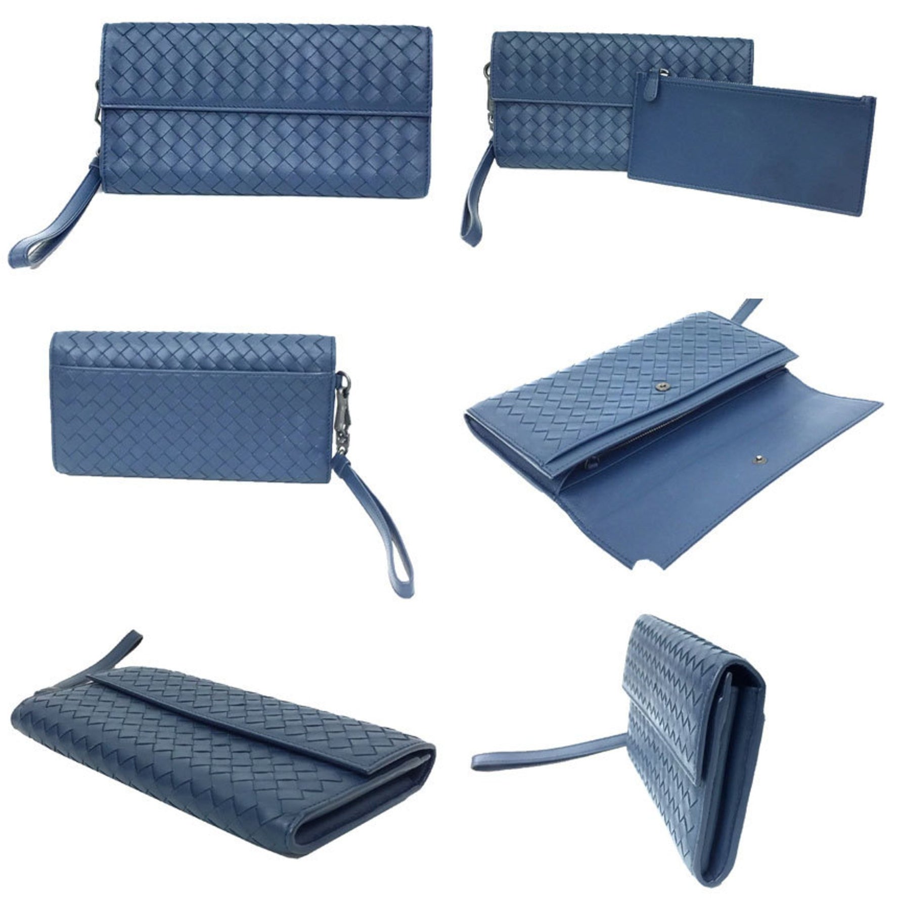 Bottega Veneta Intrecciato Long Wallet with Strap