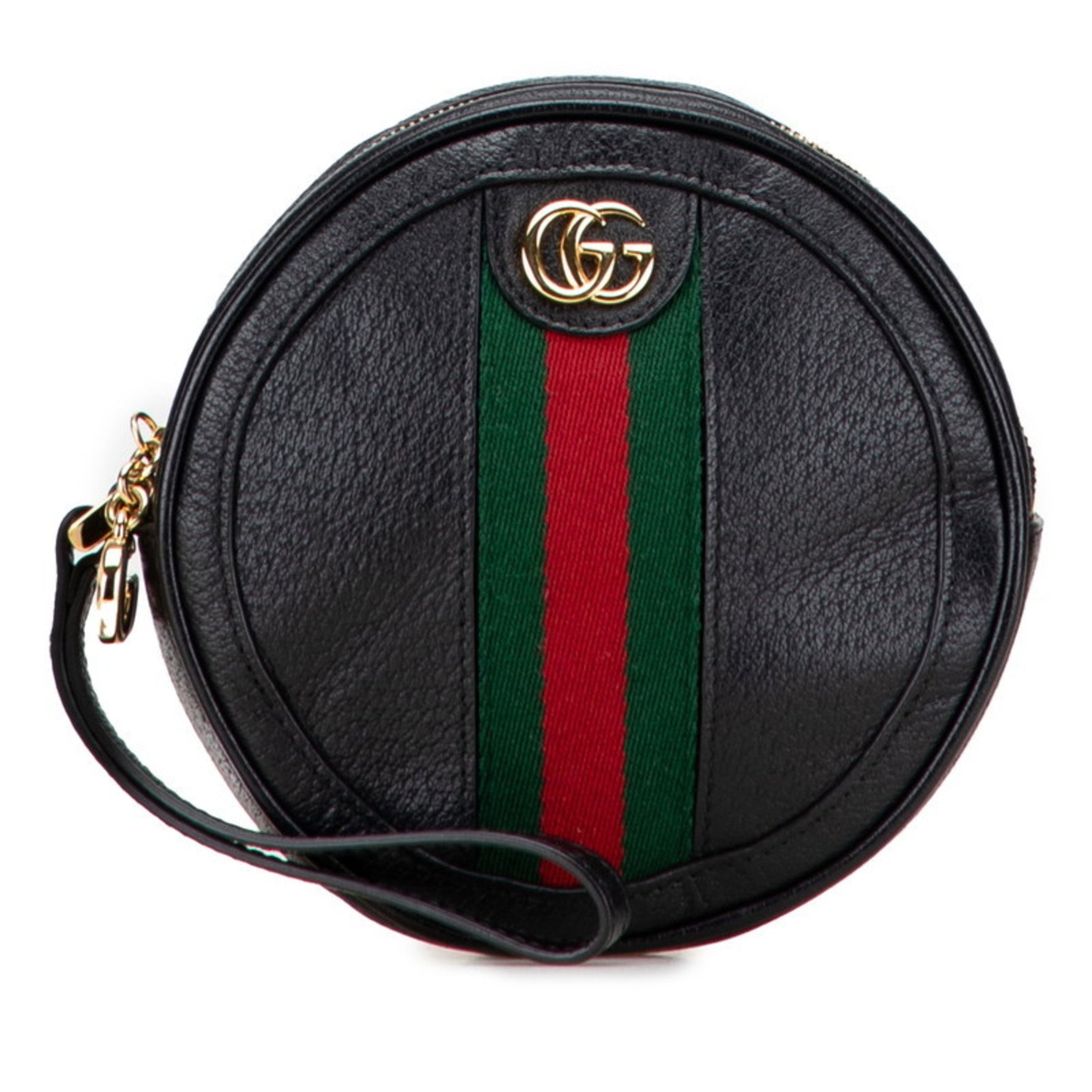 Gucci Ophidia Sherry Line Pouch in Black and Multicolor Leather