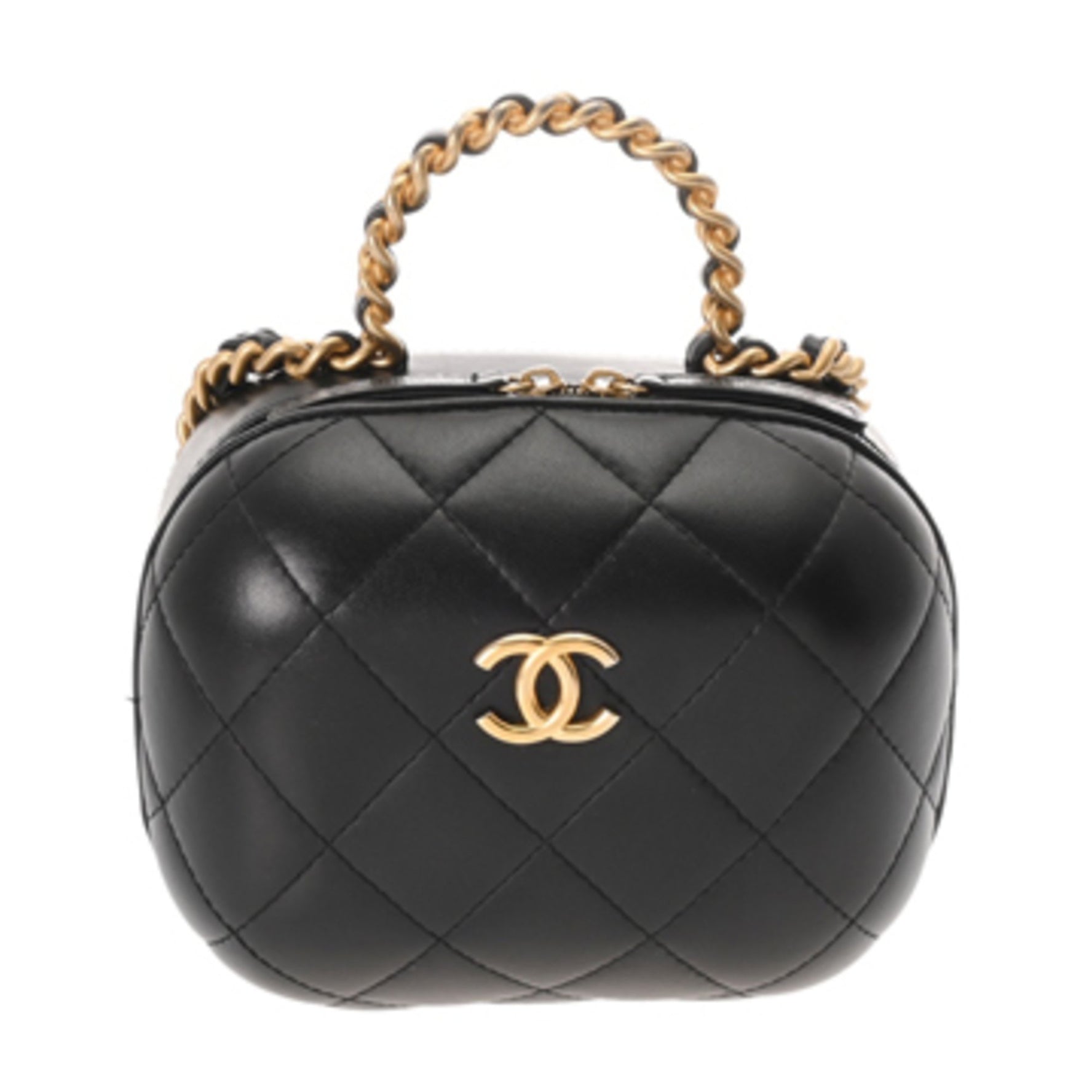 CHANEL Matelasse Small Vanity Lambskin Shoulder Bag A