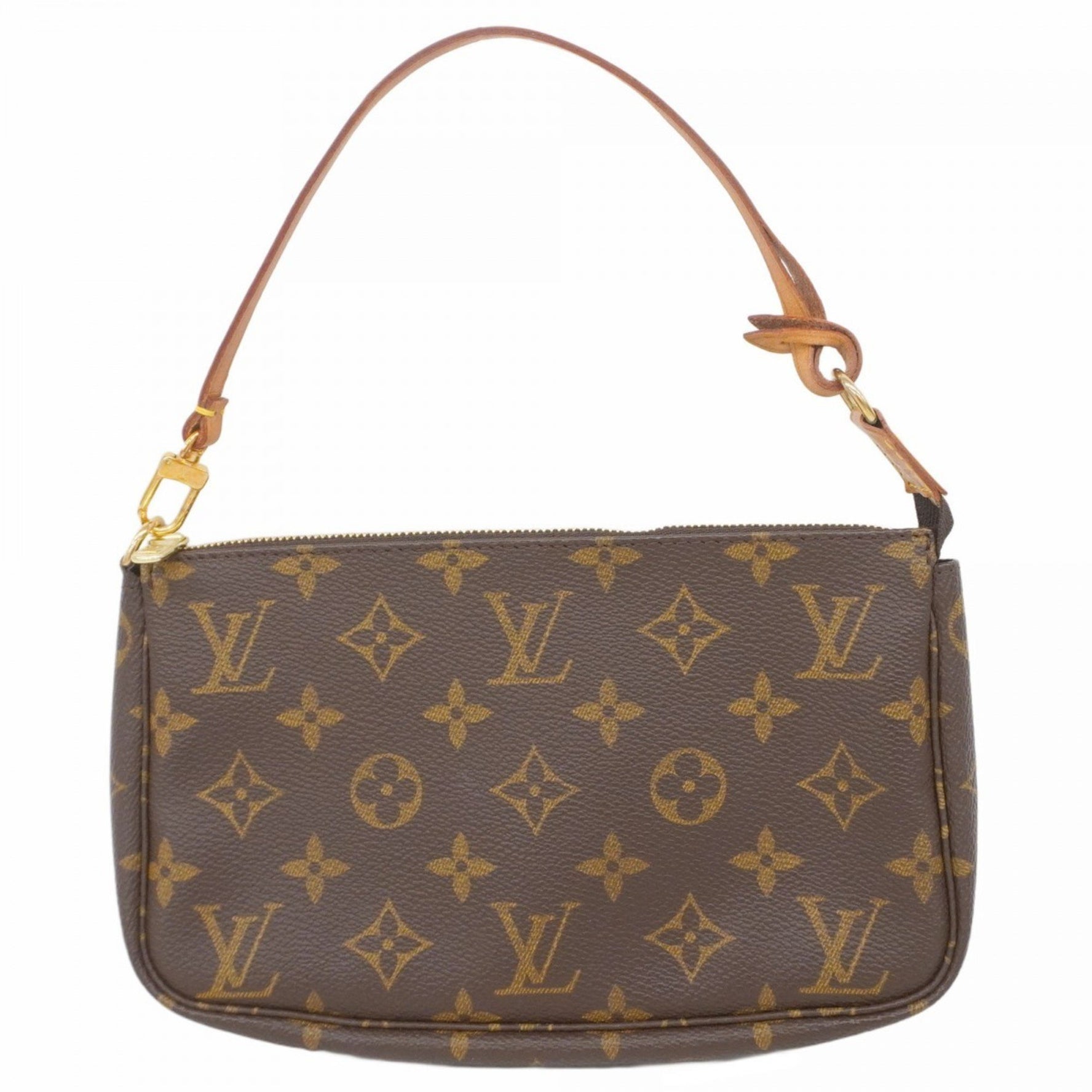 Louis Vuitton Monogram Pochette Accessoires M51980 Brown Women's Pouch